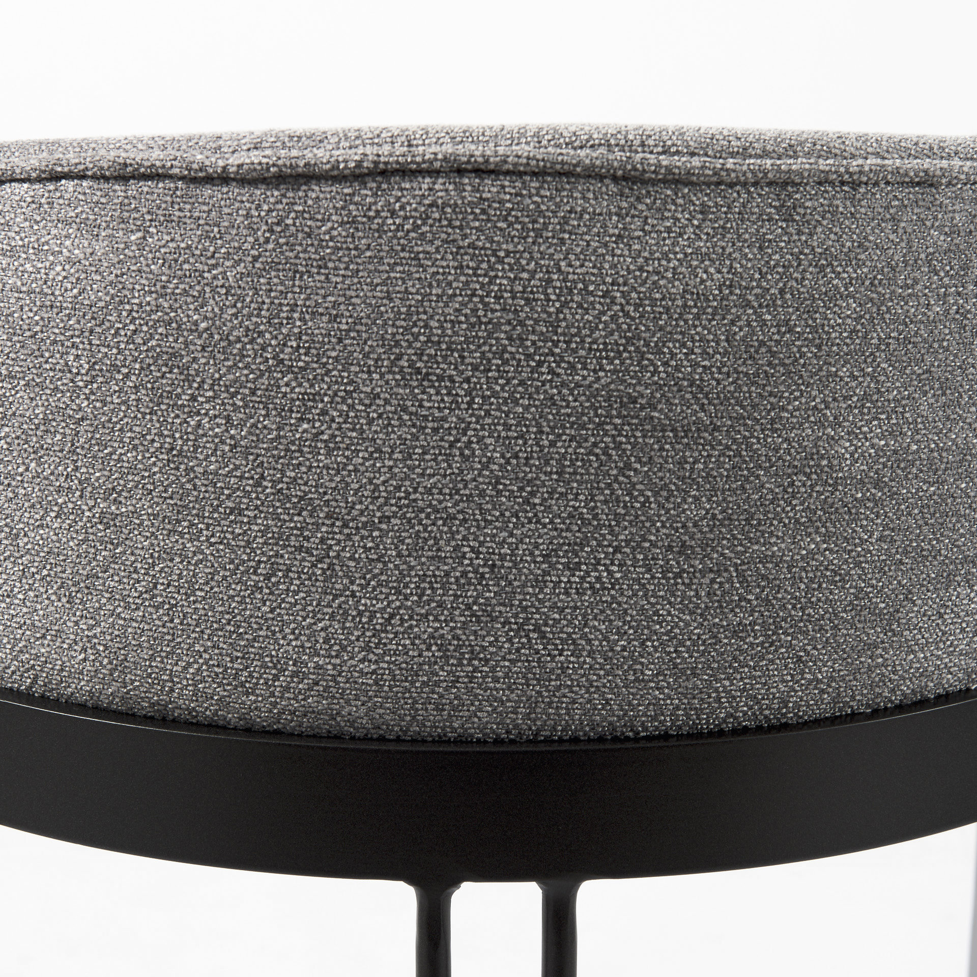 hollyfield ii gray fabric seat w/ gray metal base counter stool