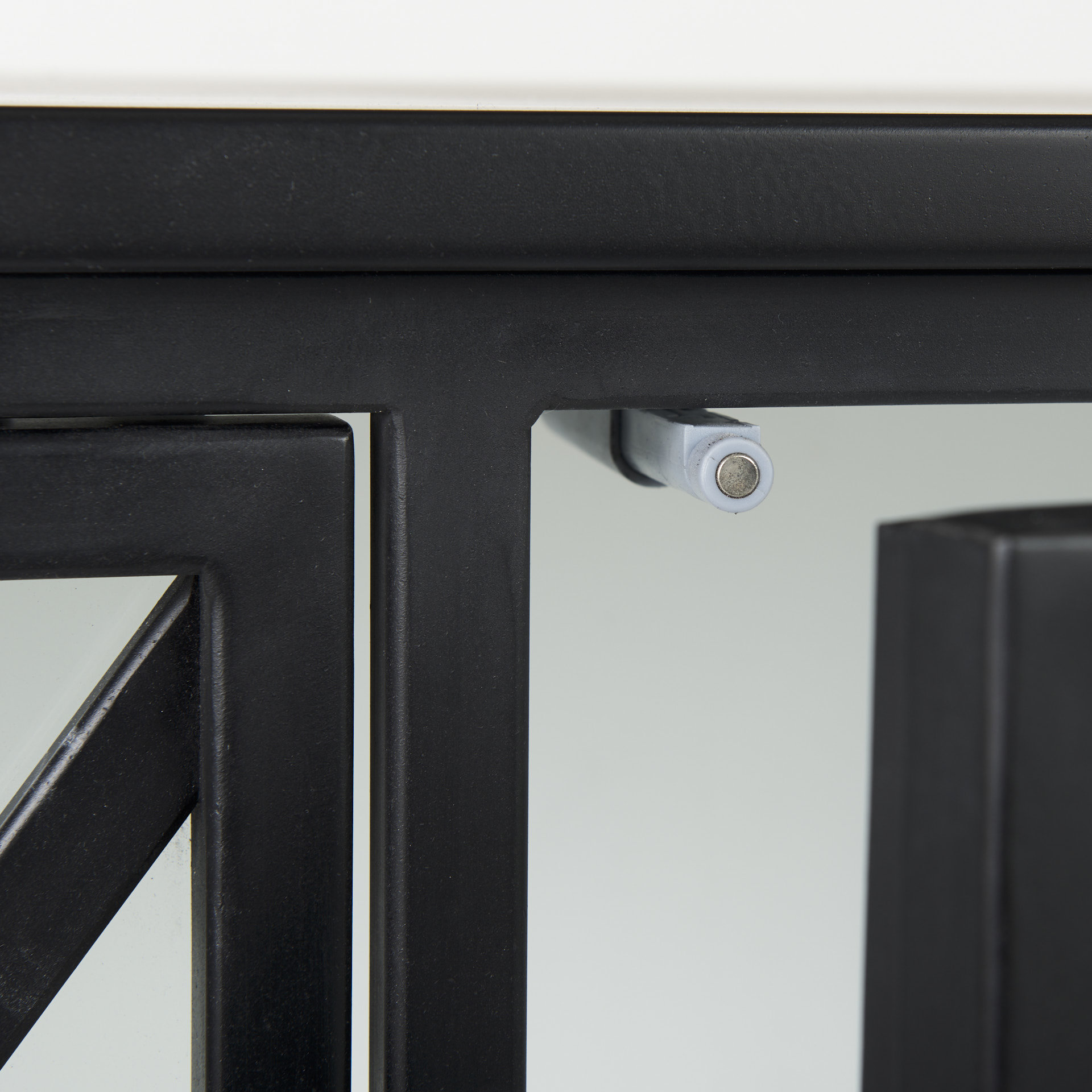 aurelia two door glass cabinet