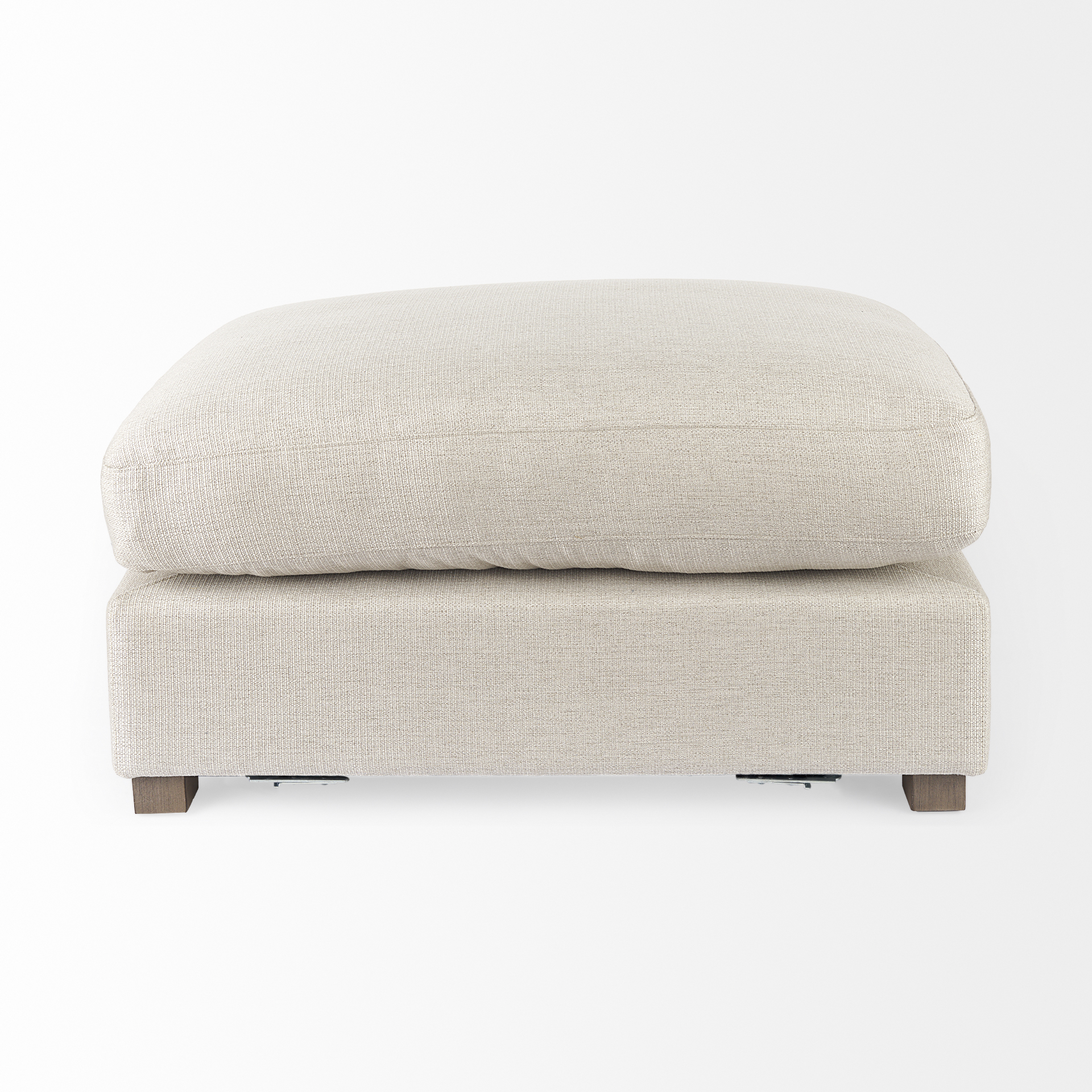 valence 38.6l x 26.0w x 17.7h beige 2/3 ottoman sectional piece