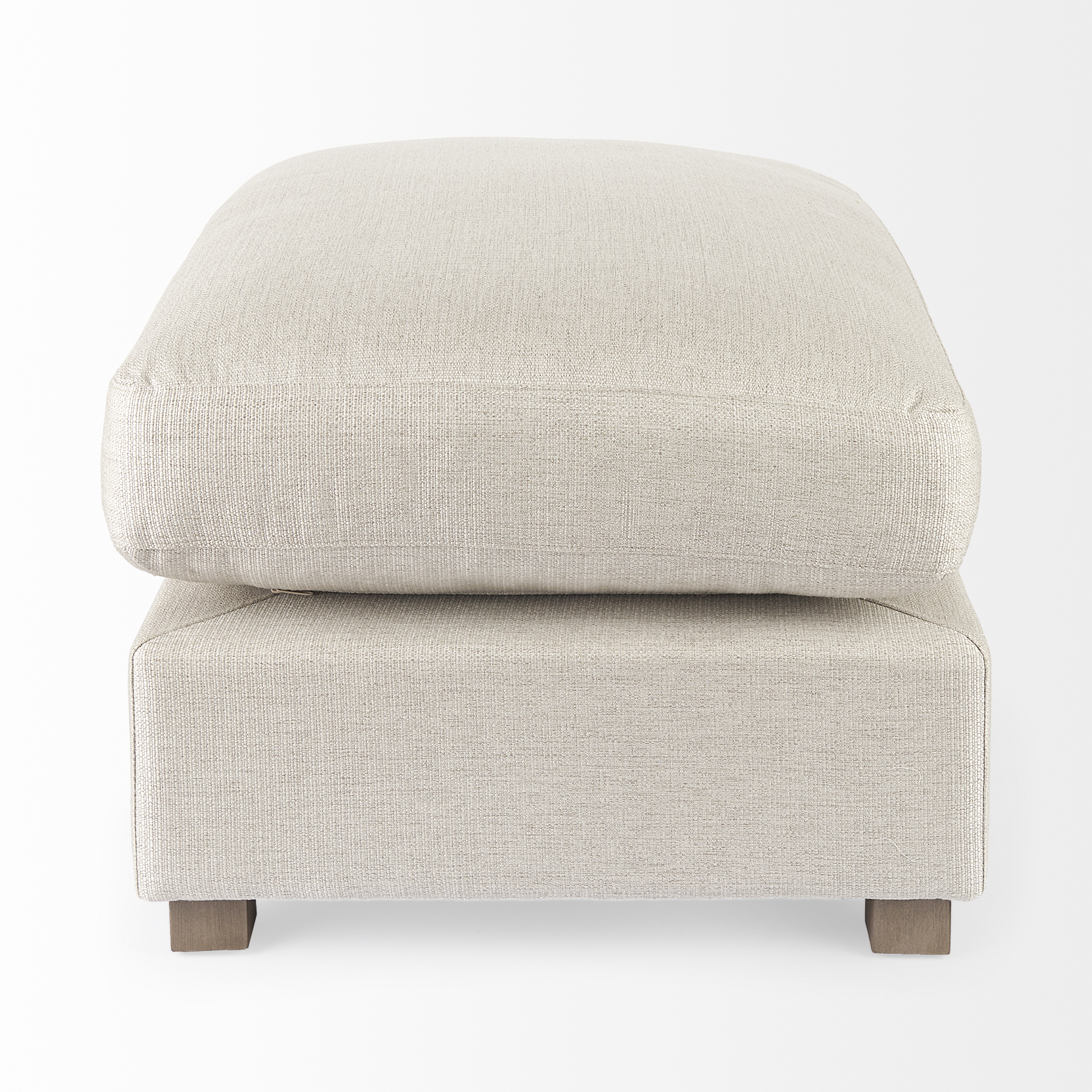 valence 38.6l x 26.0w x 17.7h beige 2/3 ottoman sectional piece
