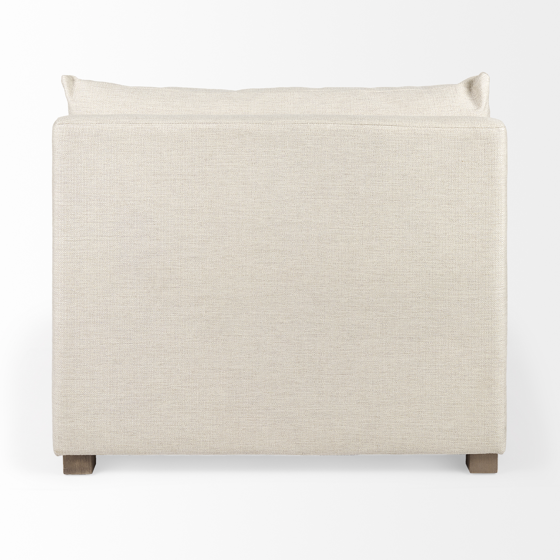 valence 38.2l x 38.6w x 28.3h beige armless sectional piece