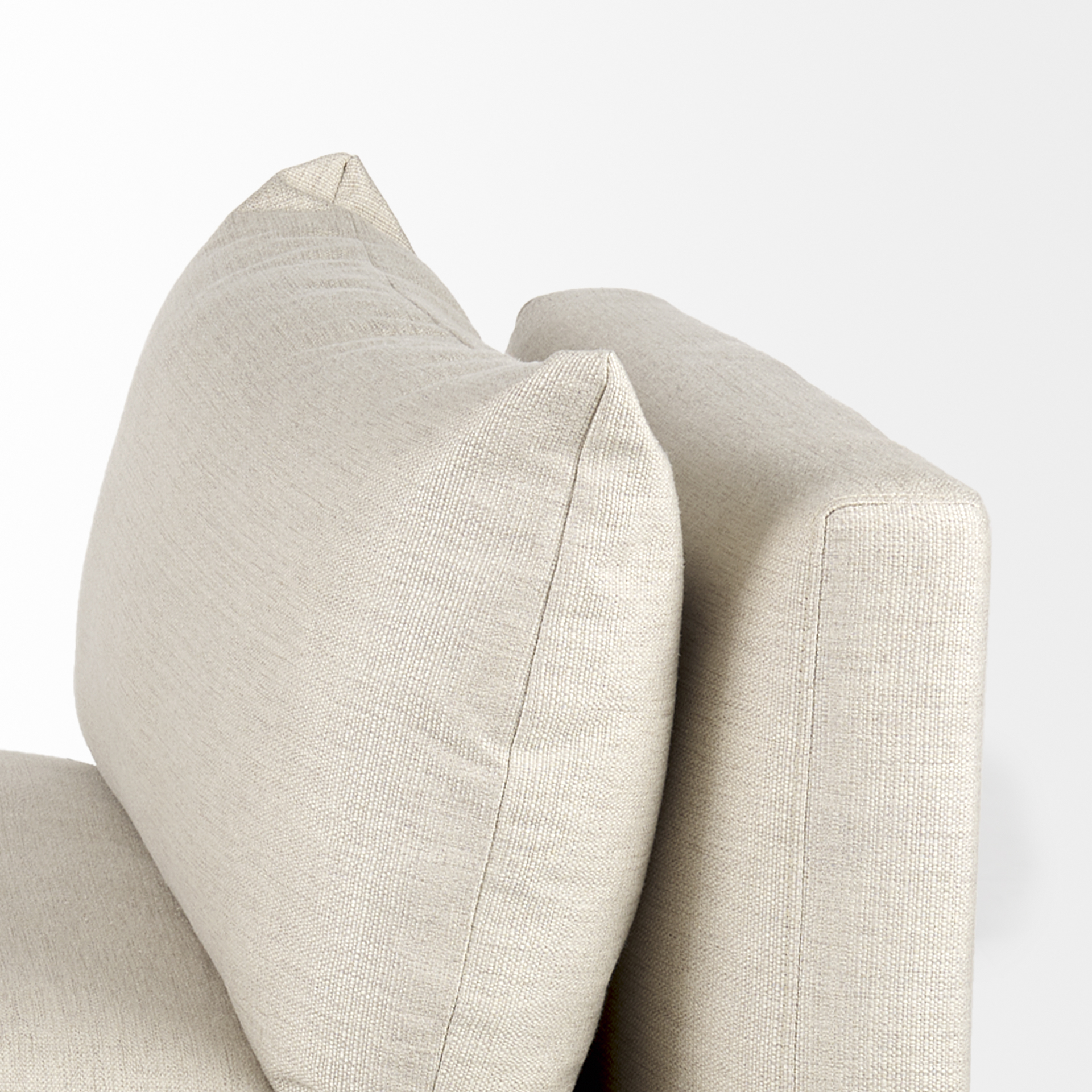 valence 38.2l x 38.6w x 28.3h beige armless sectional piece