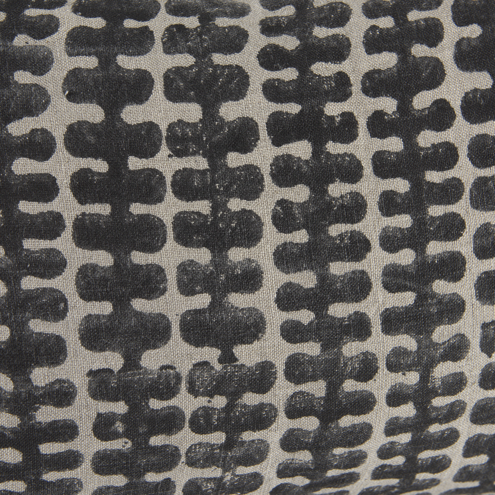 miriam 13l x 21w beige and black fabric patterned decorative pillow cover