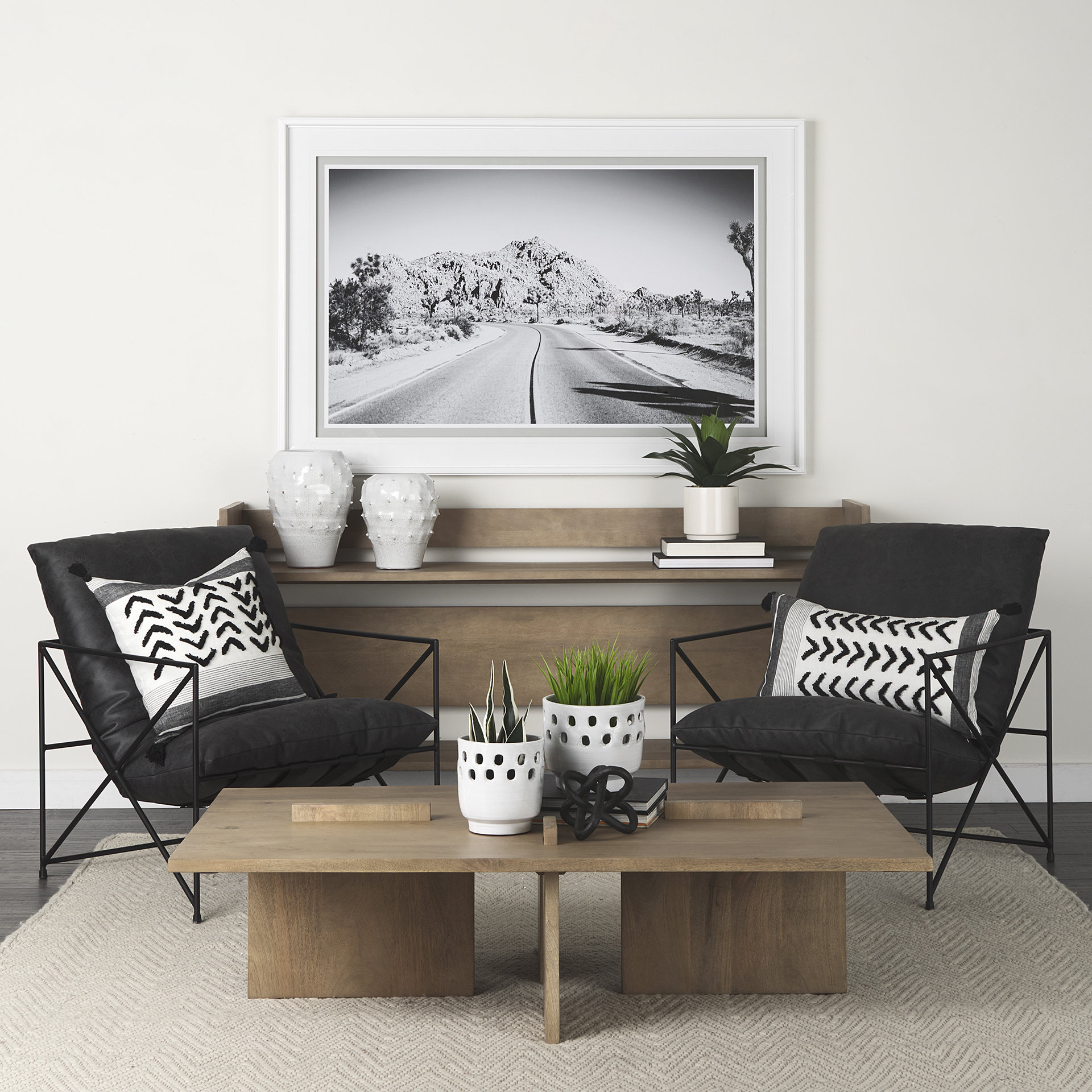 aida 56 x 34 rectangular light brown wood coffee table