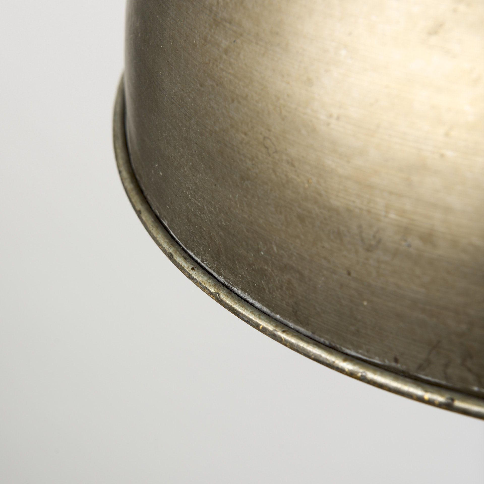 capsa 17x29 antique gold and silver toned metal dome pendant light
