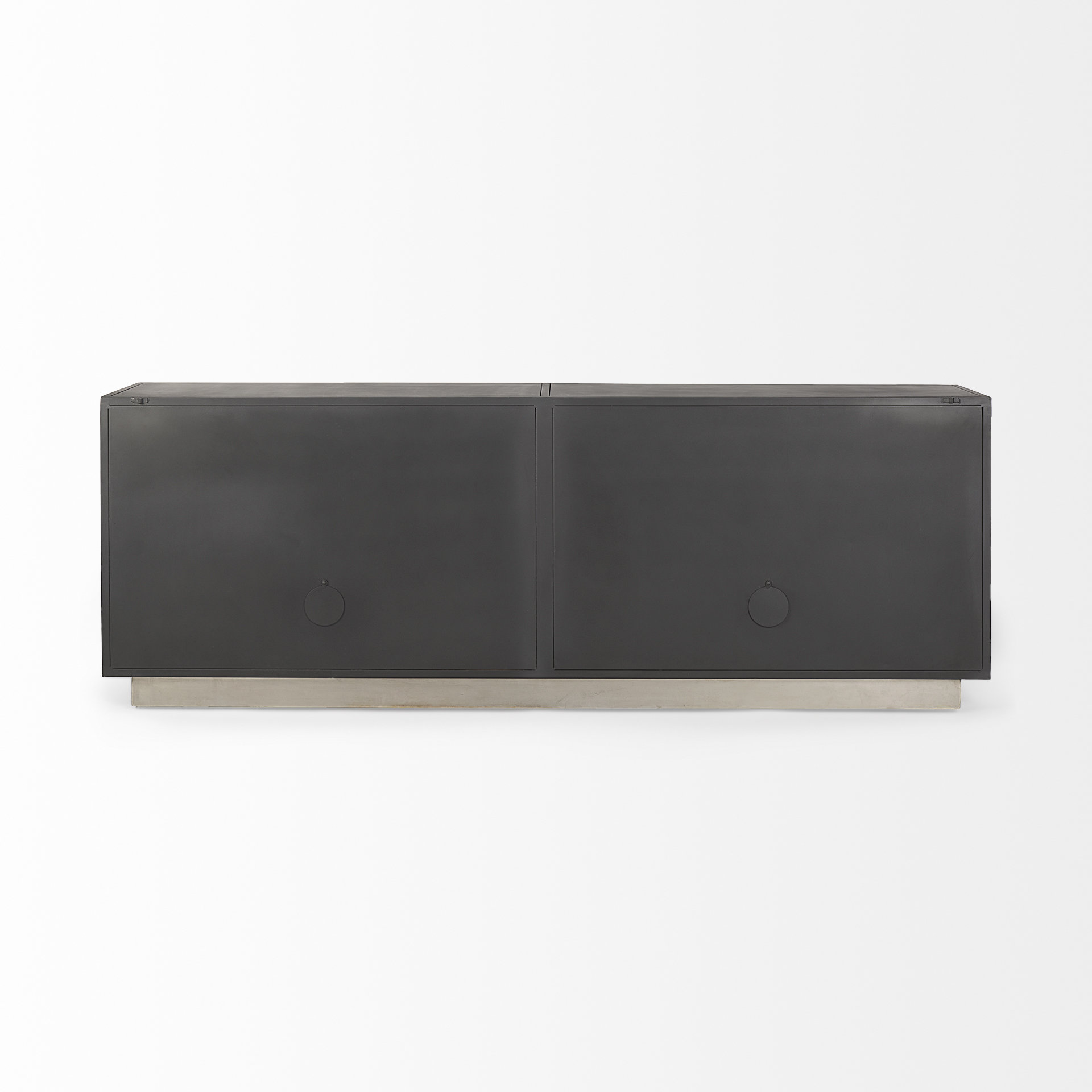 roxdale 82.0l x 18.0w x 29.0h acid wash metal sideboard