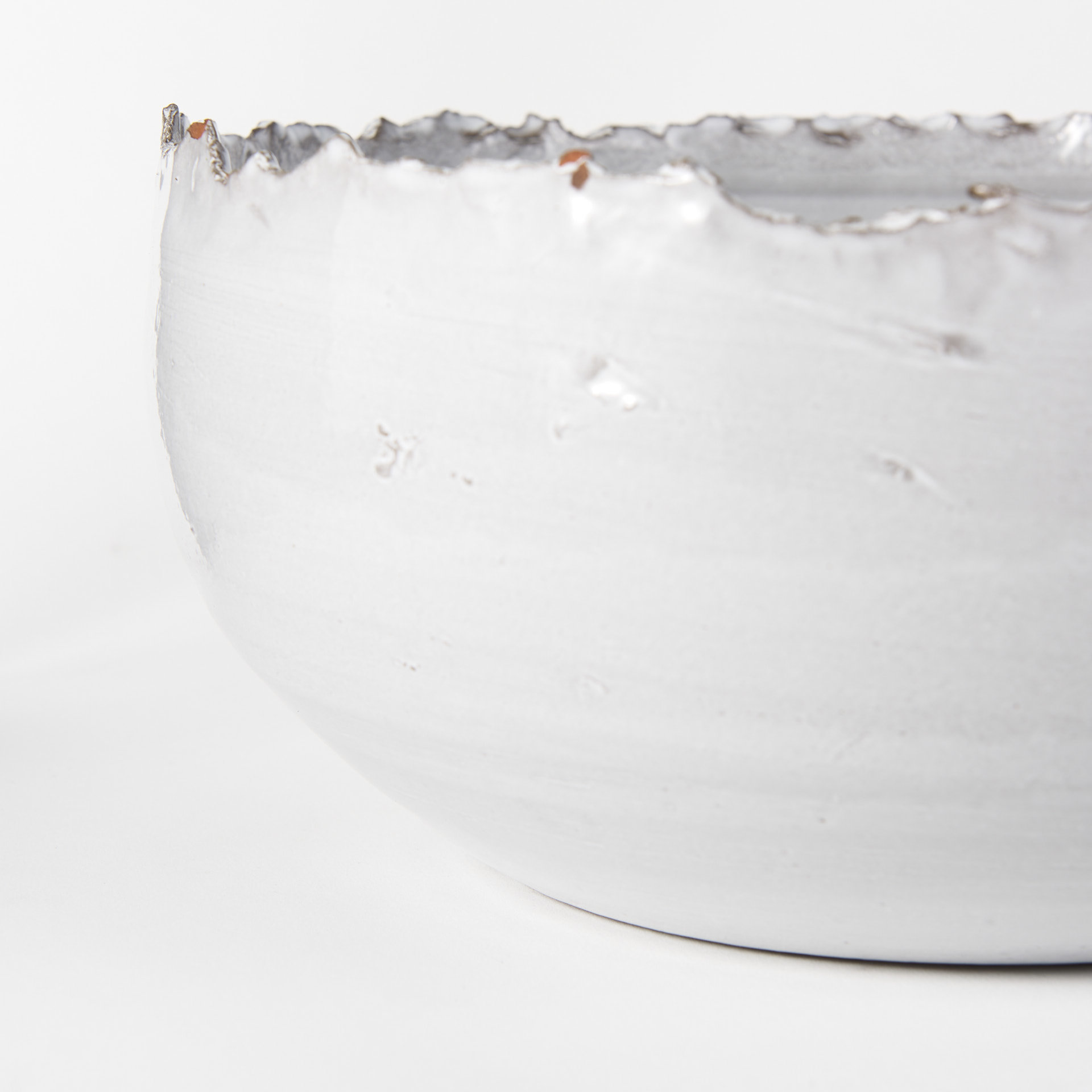 larsen 13l x 13w white ceramic large decorative bowl