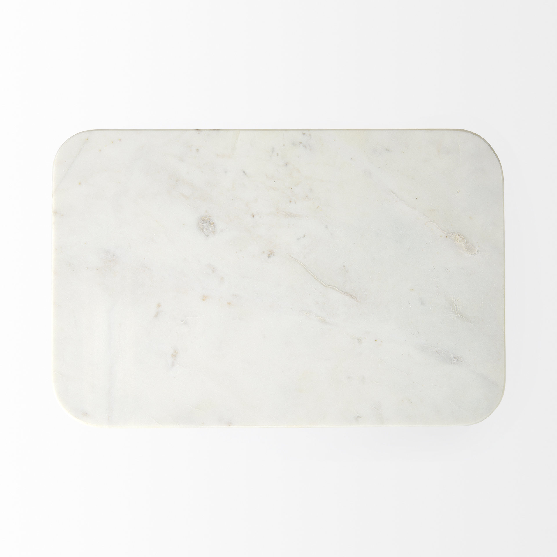 preston 17.3l x 11.3w x 22.8h white marble top w/gold metal accent table