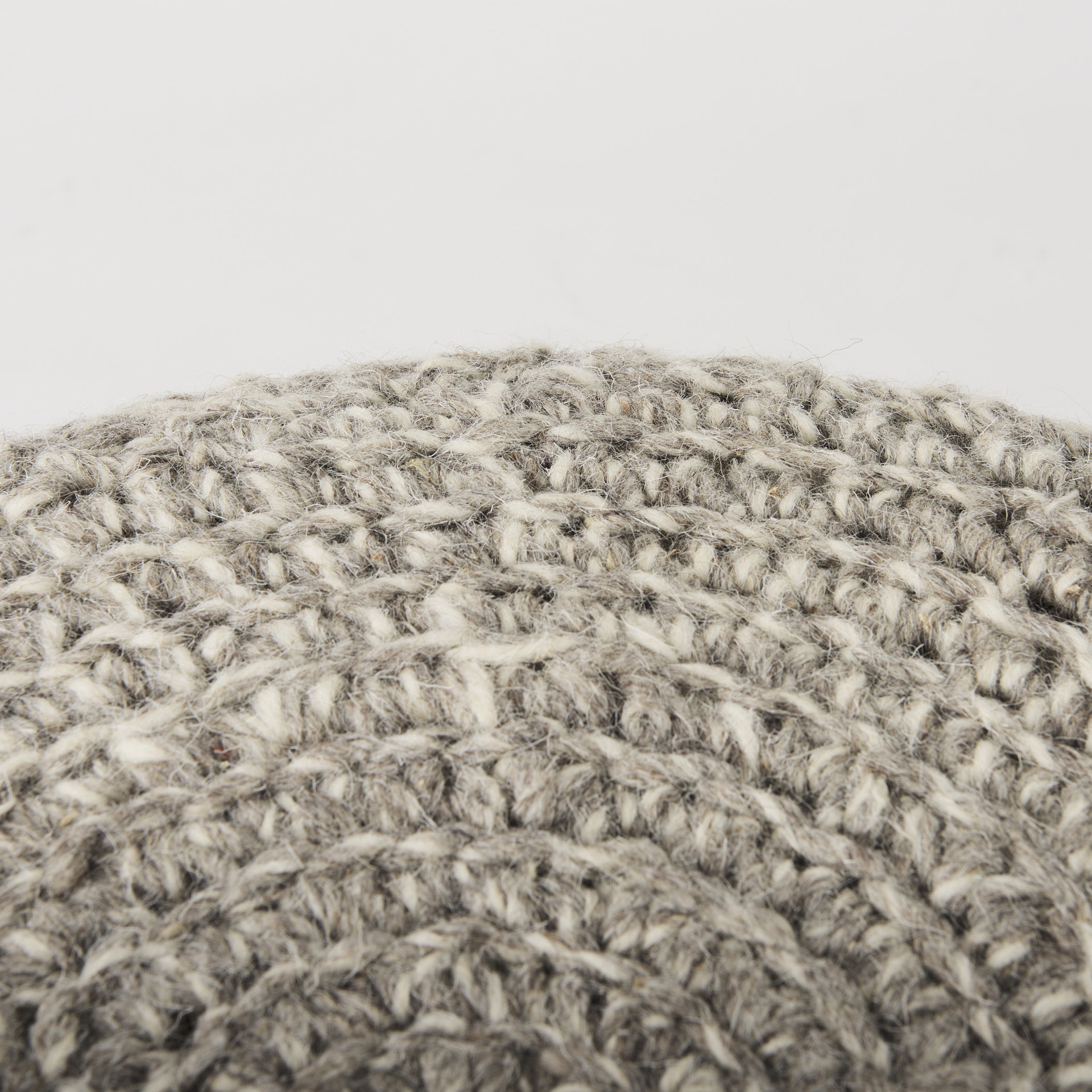 bina 19.0l x 19.0w x 15.0h taupe 4 legged wool stool