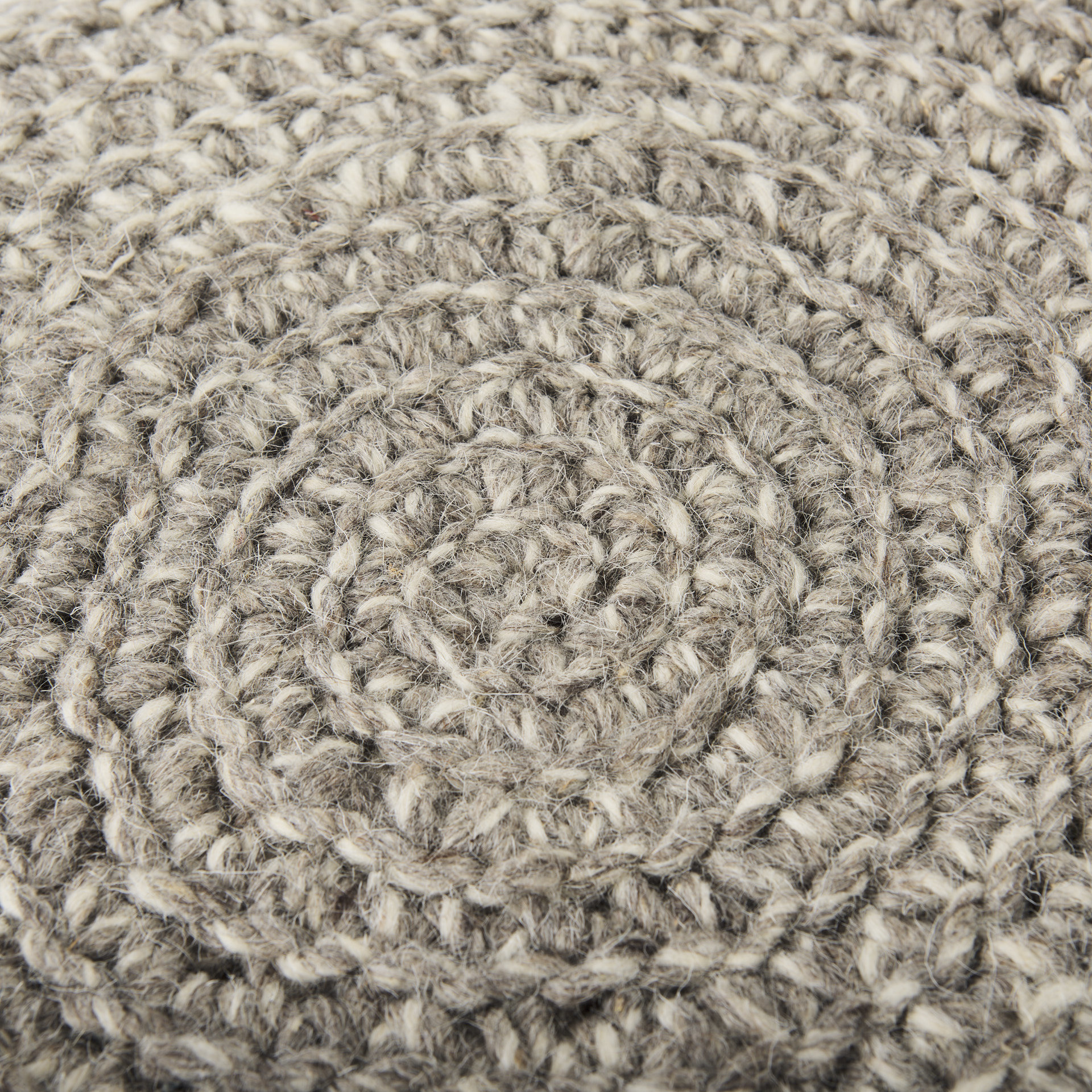 bina 19.0l x 19.0w x 15.0h taupe 4 legged wool stool