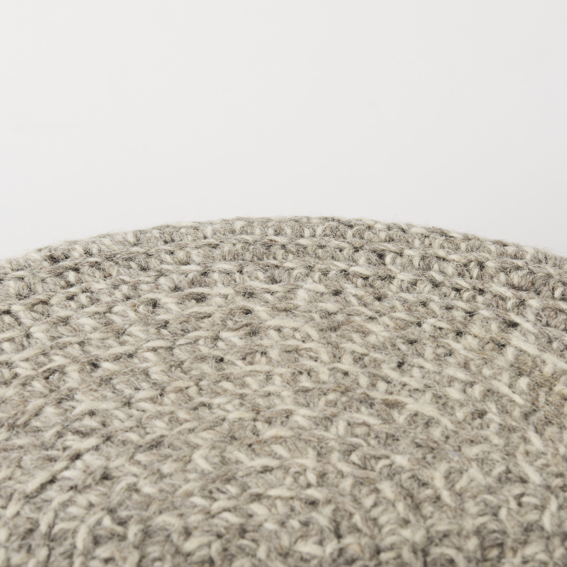 bina 24.0l x 24.0w x 14.0h light gray 4 legged wool stool