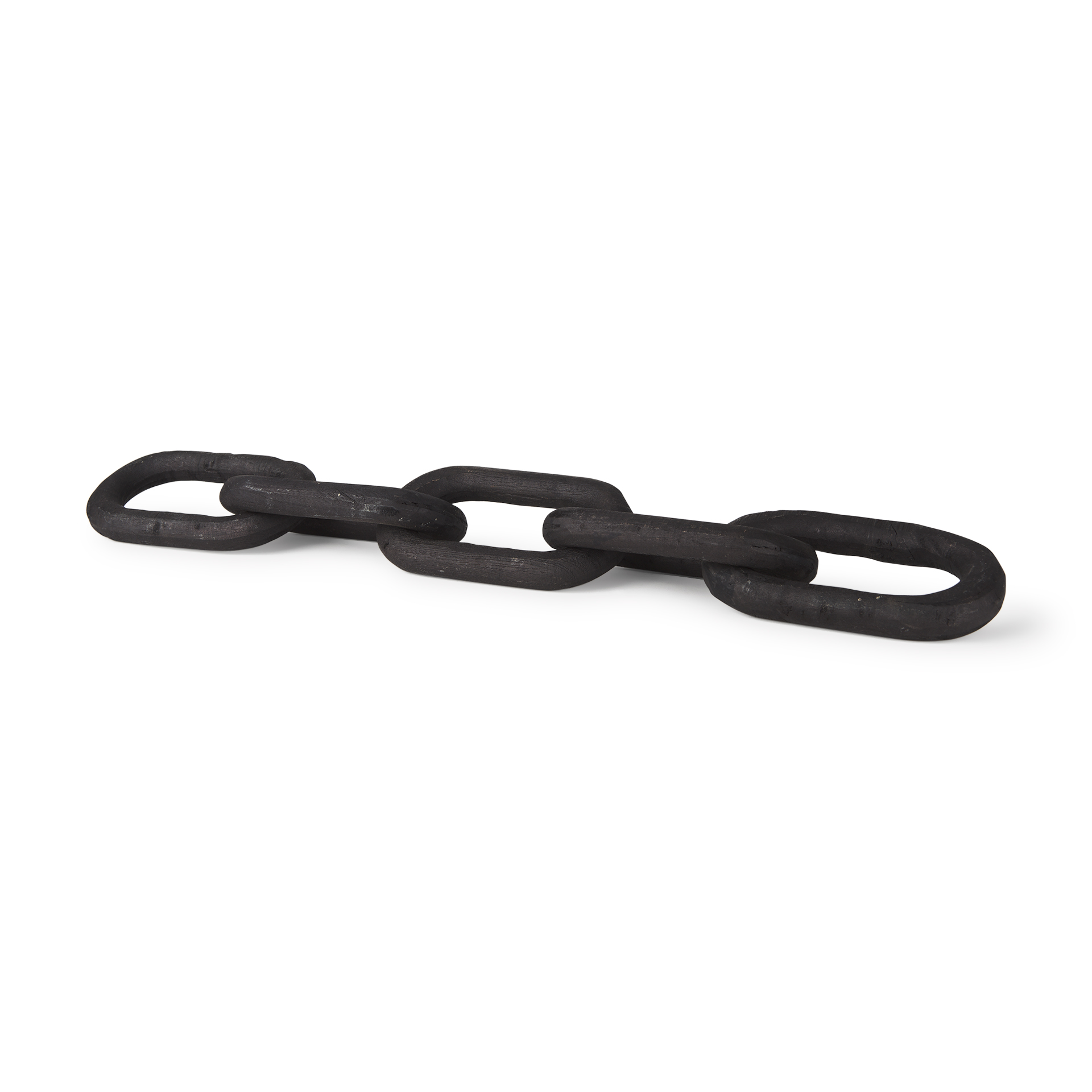 alix 29.0l x 5.0w x 5.0h black wood link chain decorative object
