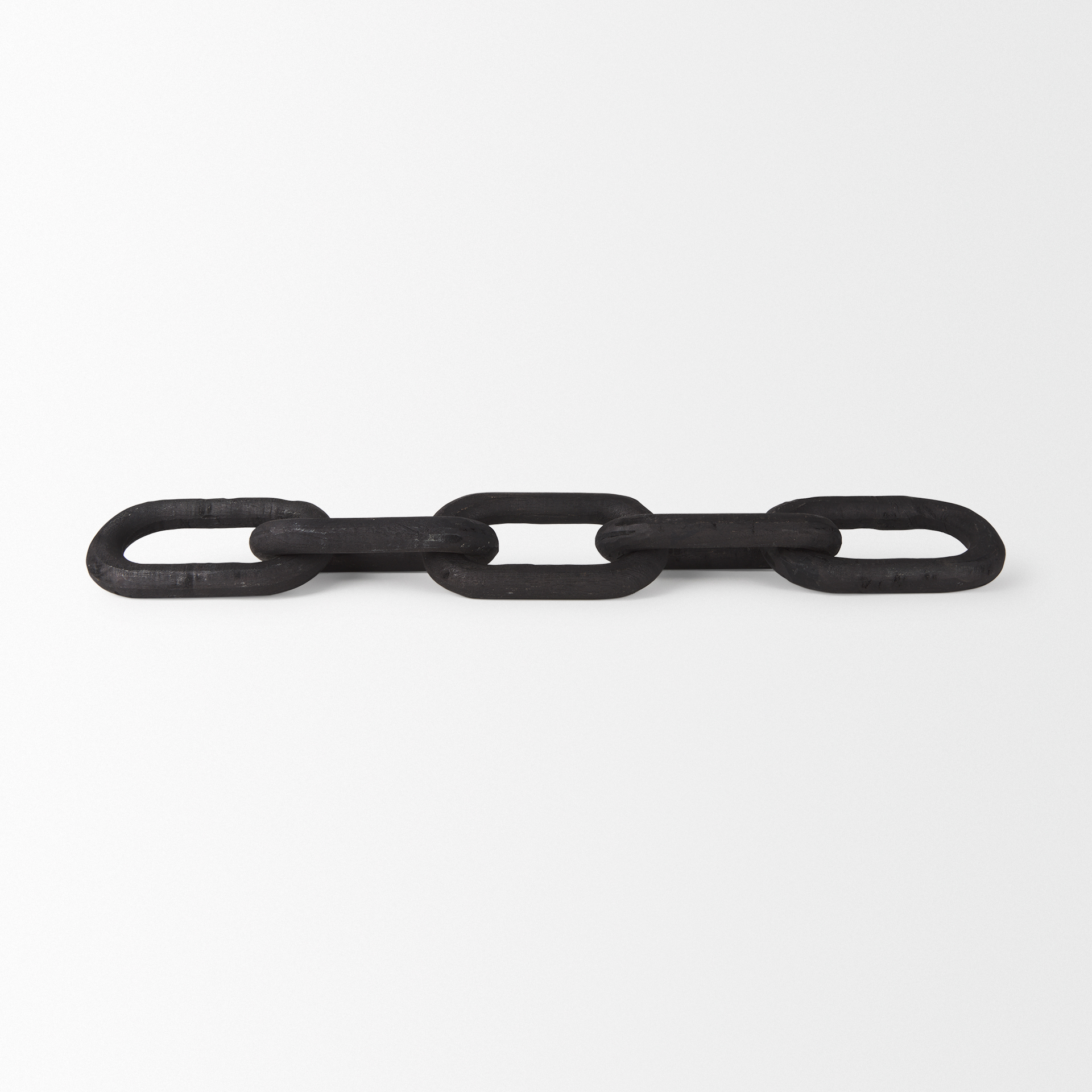 alix 29.0l x 5.0w x 5.0h black wood link chain decorative object