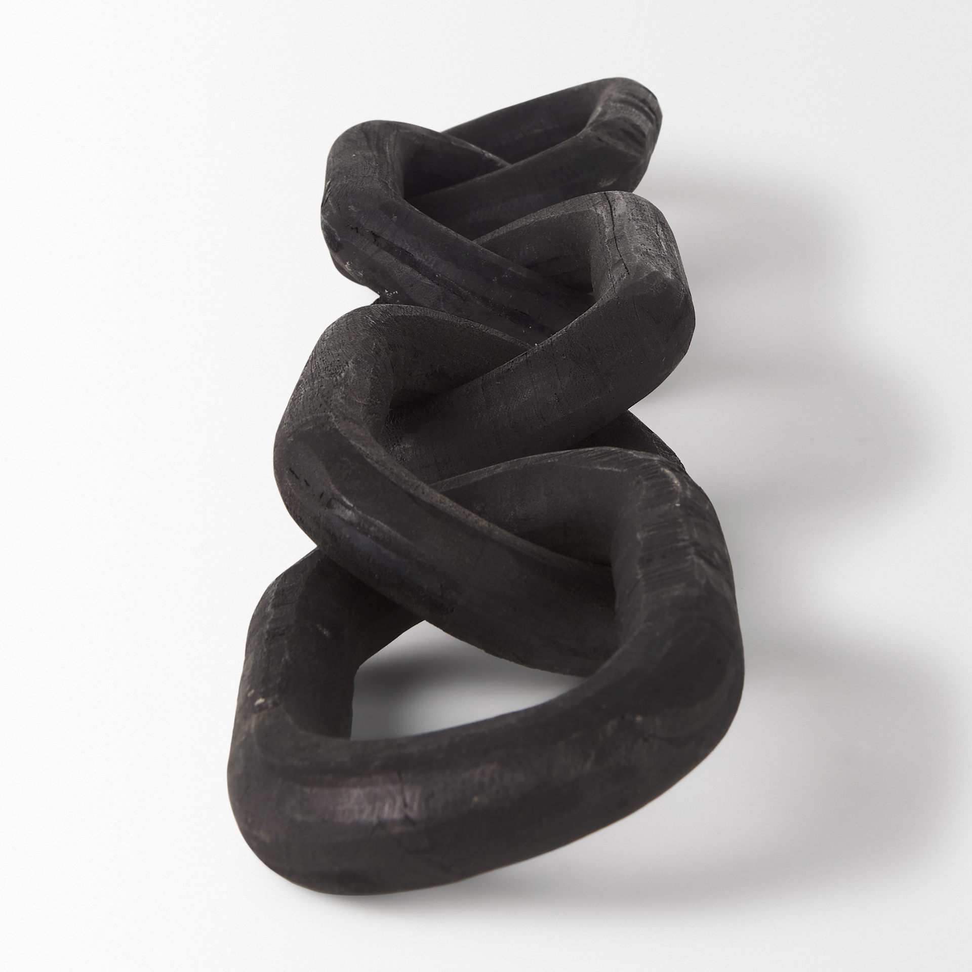 alix 29.0l x 5.0w x 5.0h black wood link chain decorative object