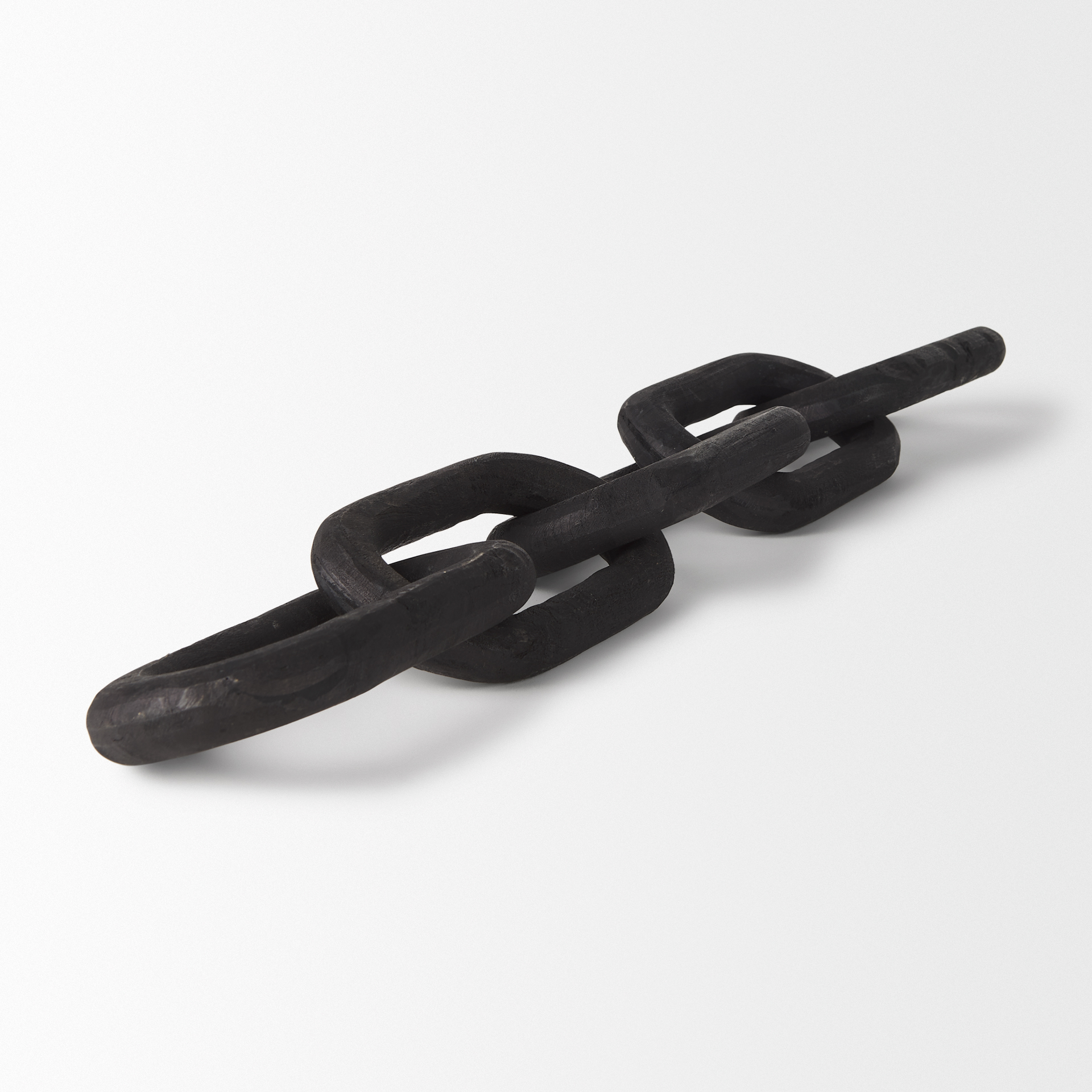 alix 29.0l x 5.0w x 5.0h black wood link chain decorative object
