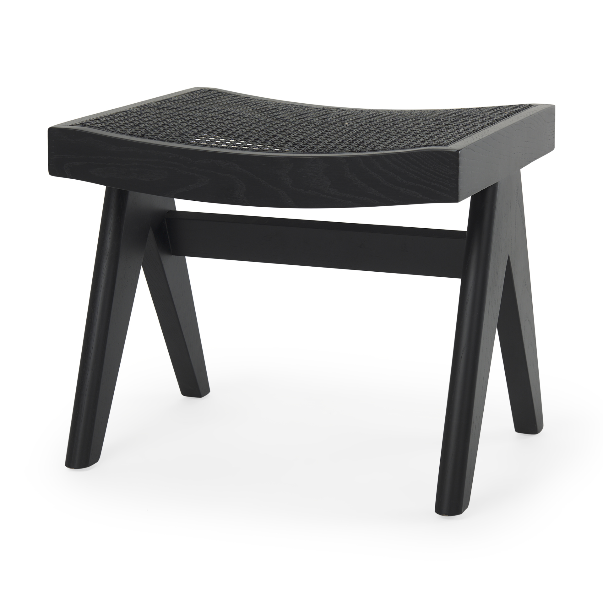 arvin 21.7l x 17.7w x 18.1h black wooden stool