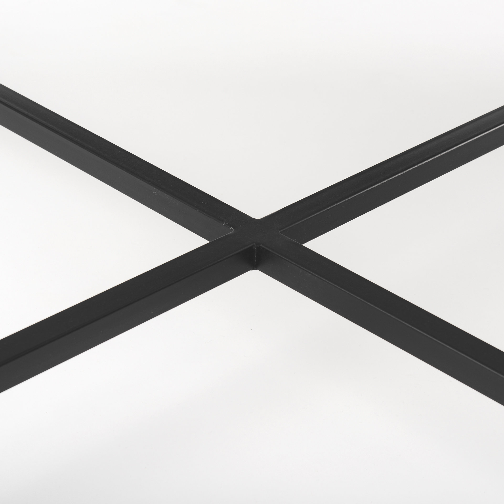 lucas 30x30 white marble top black metal base coffee table