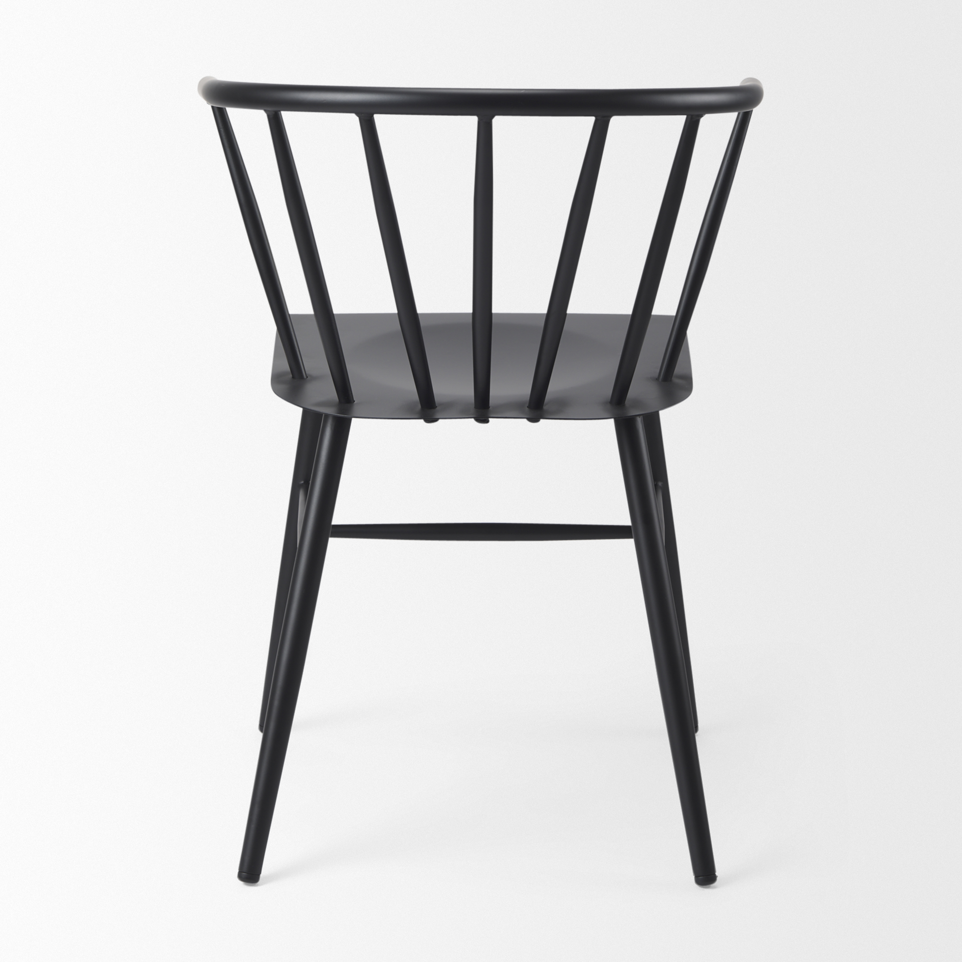 colin 21.3l x 21.3w x 30.3h black metal dining chair