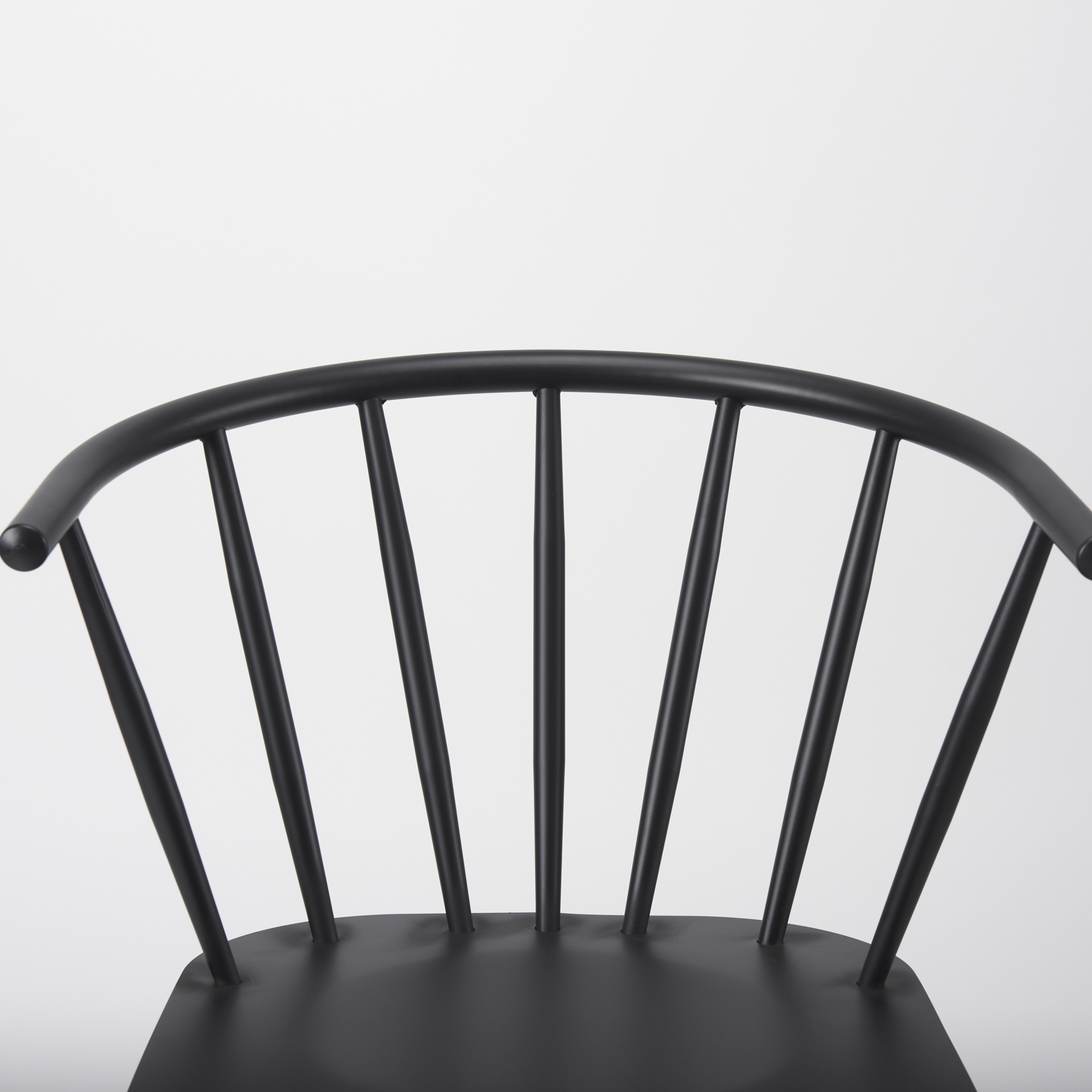 colin 21.3l x 21.3w x 30.3h black metal dining chair