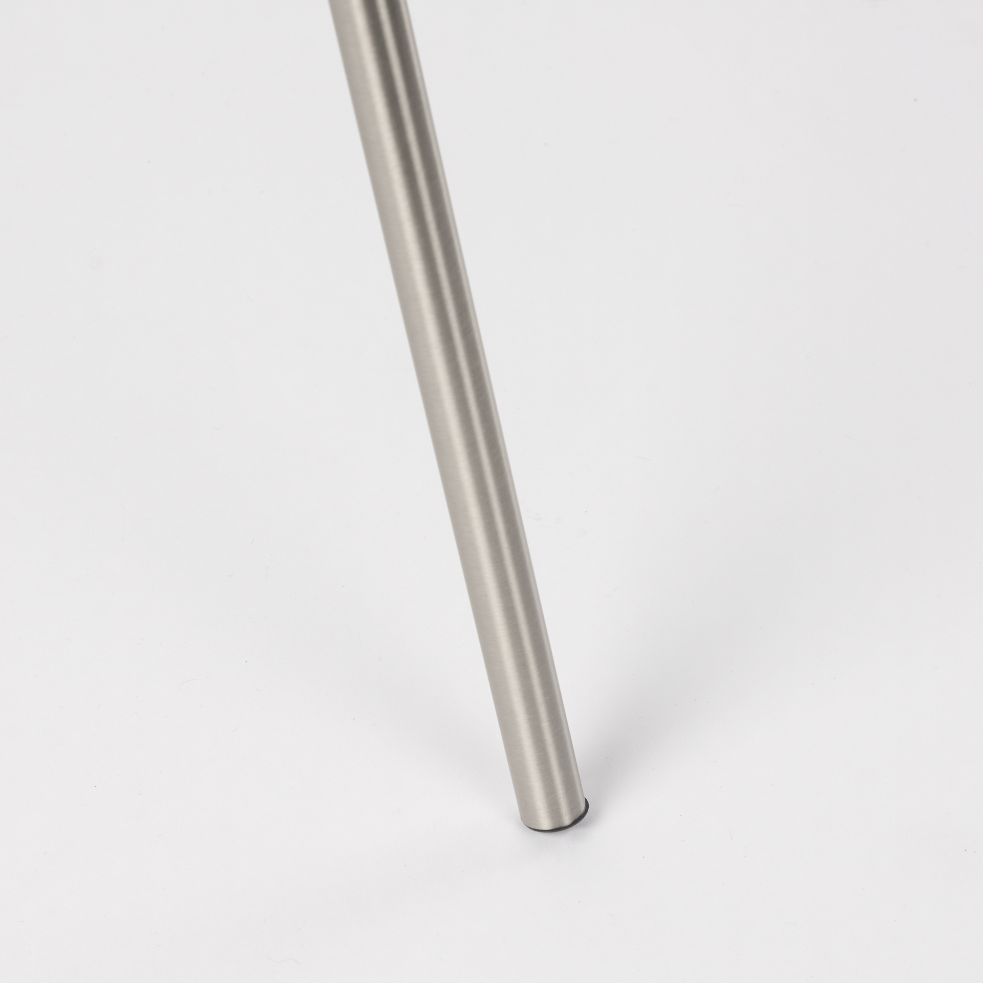 ambrose 20.0l x 20.0w x 61.8h silver metal w/beige fabric shade floor lamp