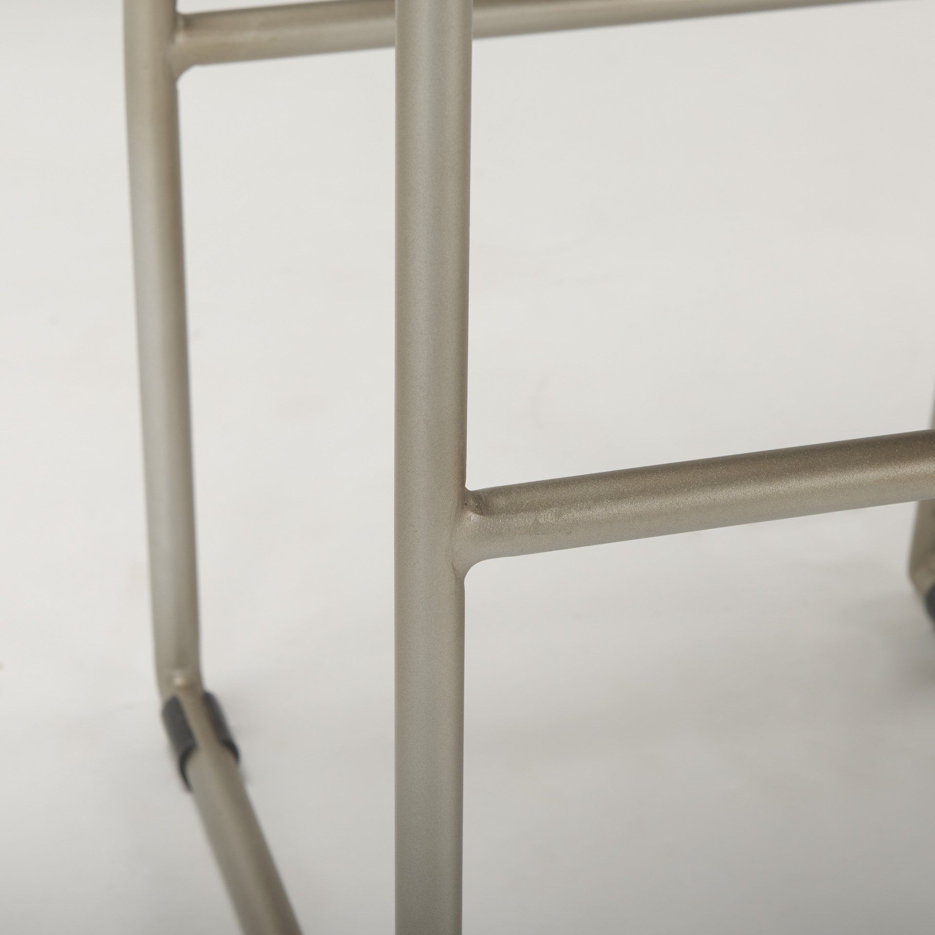 givens 14.0l x 15.8w x 31.8h brown wood w/silver metal frame bar stool