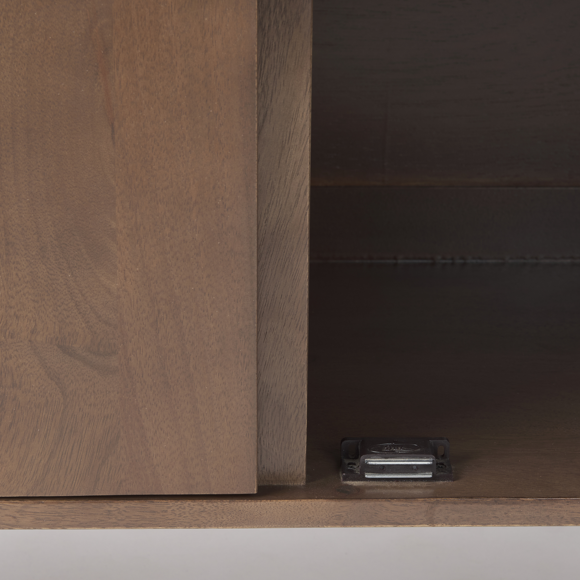 lillie 36.0l x 16.0w x 32.0h medium brown wood 2 door tray top accent cabinet