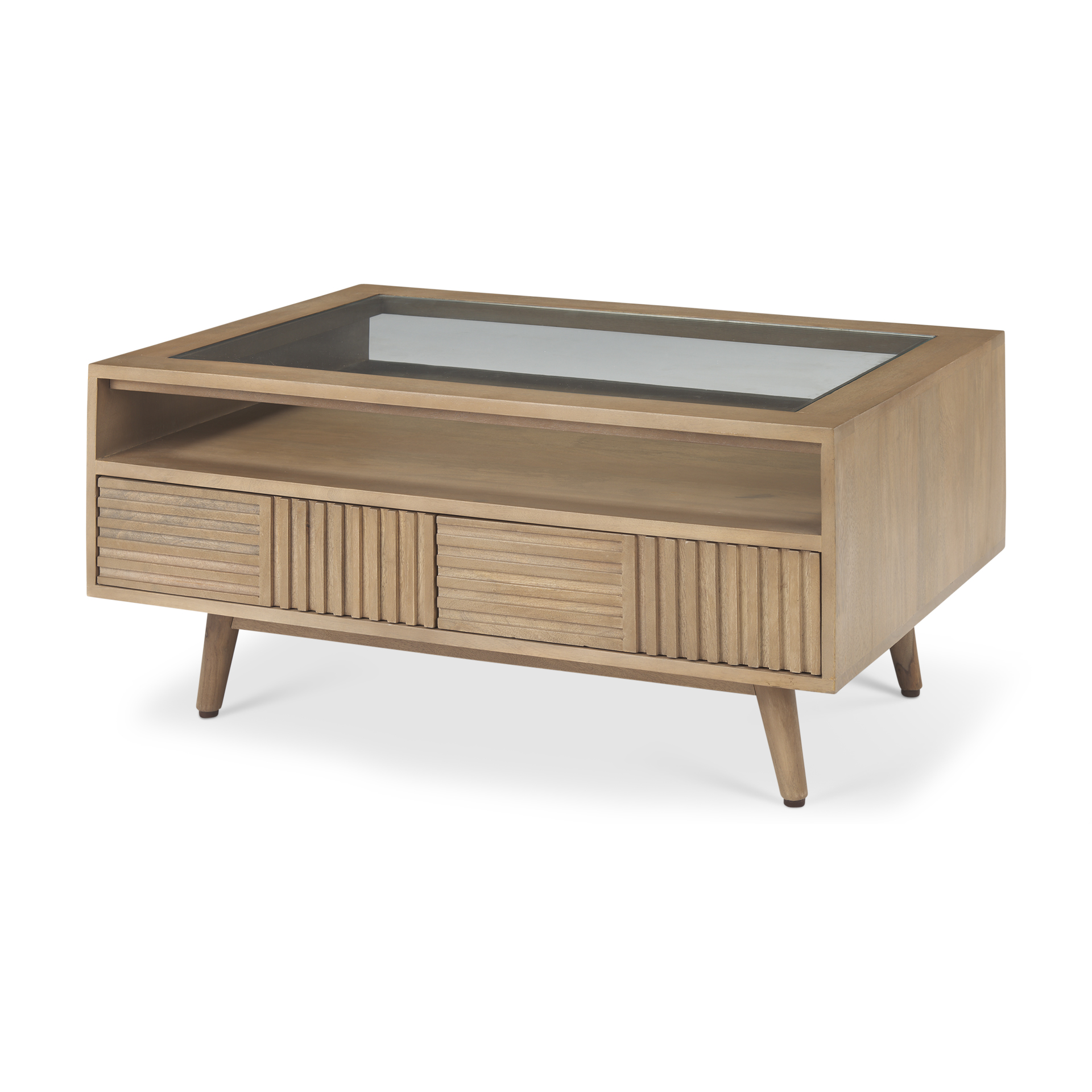sable 38.0l x 27.0w x 18.0h light brown wood coffee table