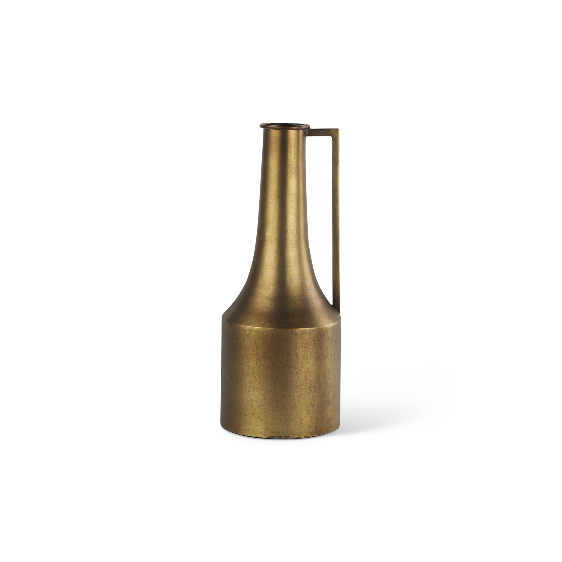 aubrey small 14.0h gold iron flower jug vase
