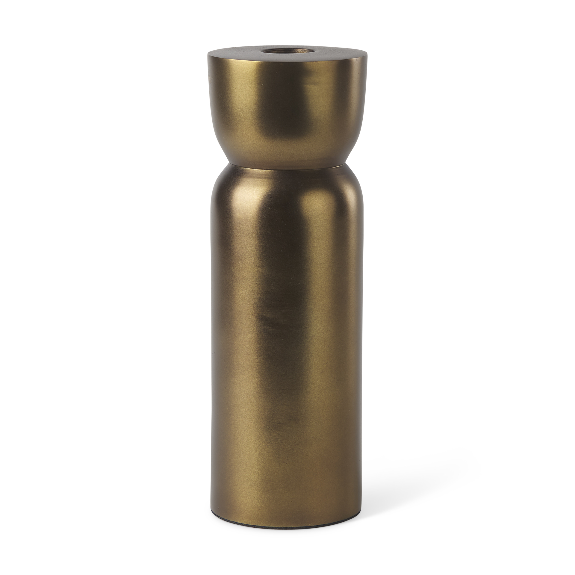 malta aluminum candle holder large