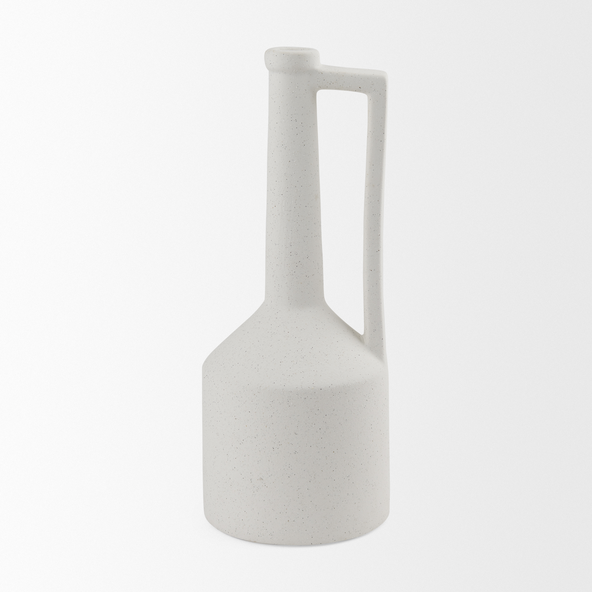 burton 17.1h large white ceramic jug vase