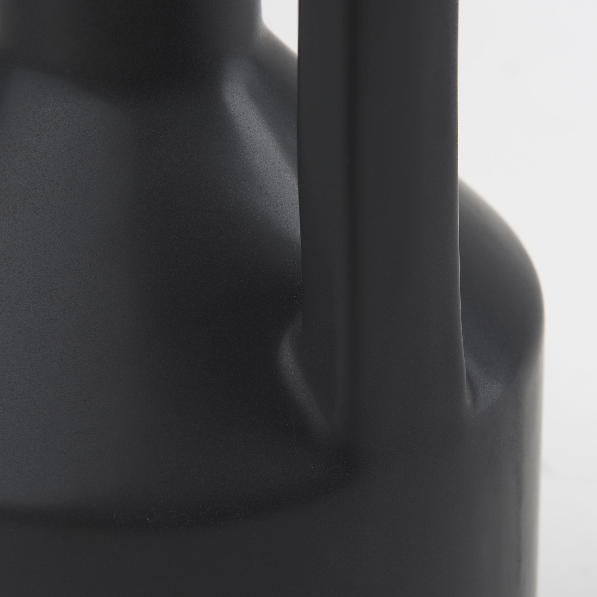 Burton 17.1H Large Matte Black Ceramic Jug Vase