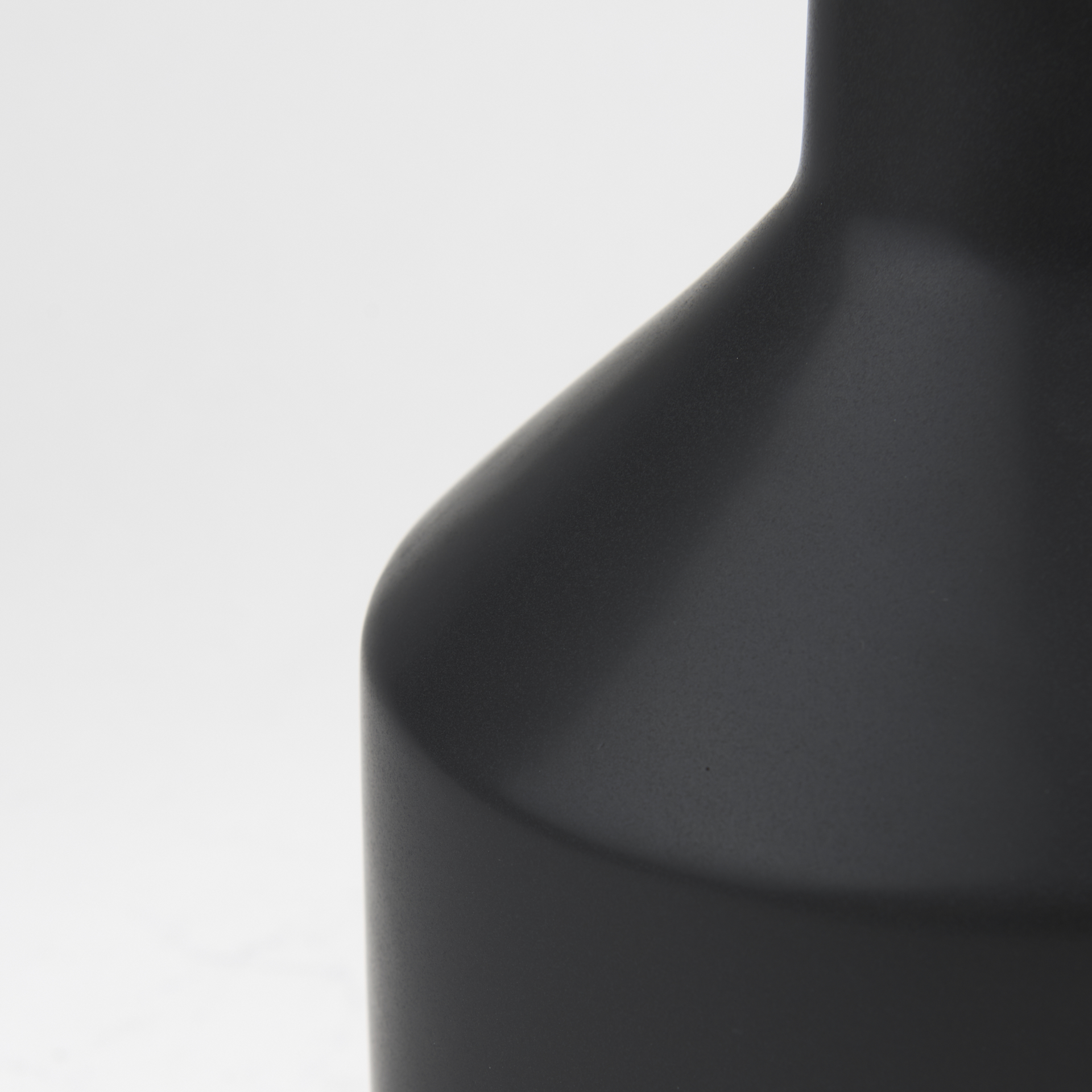 Burton 17.1H Large Matte Black Ceramic Jug Vase