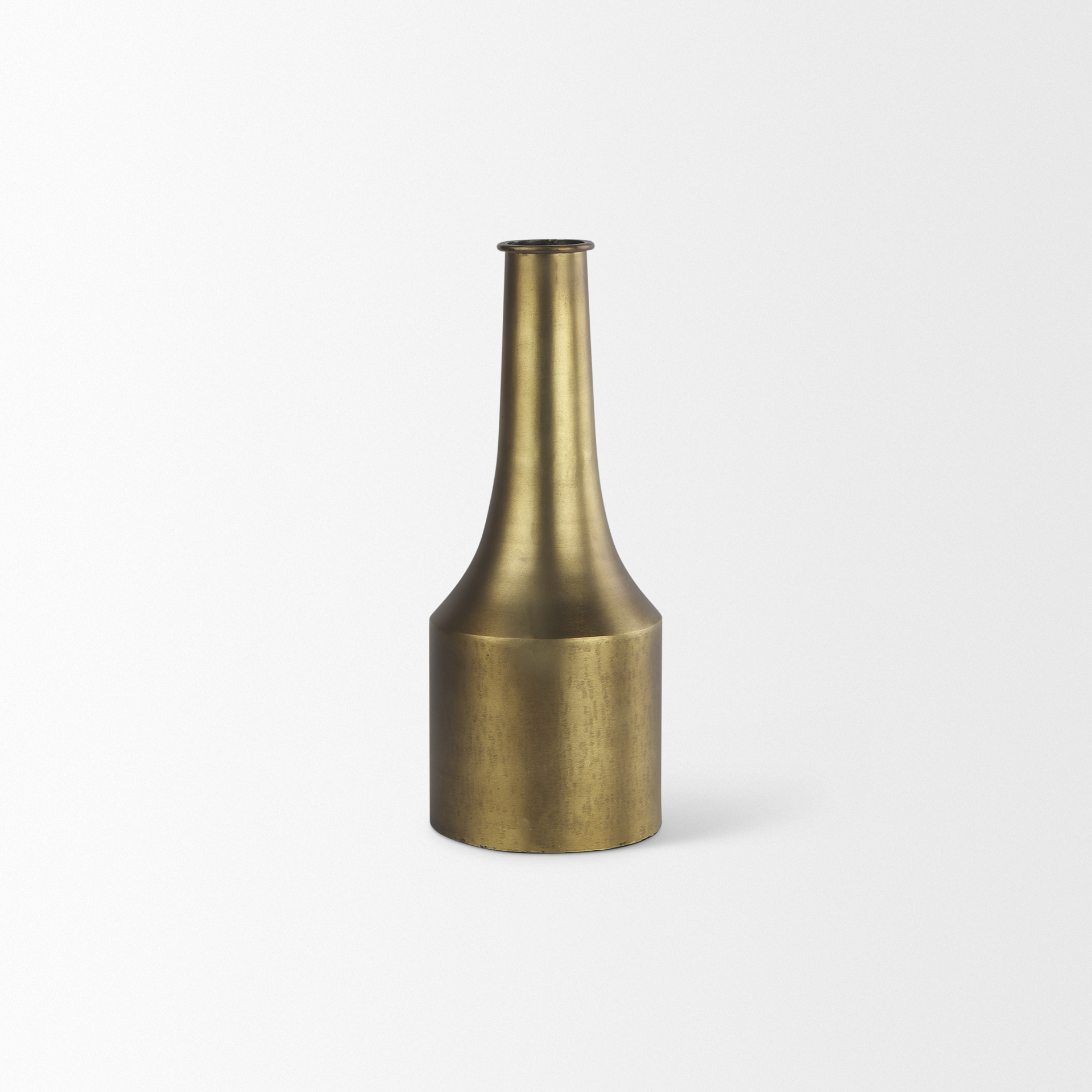 aubrey small 14.0h gold iron flower jug vase