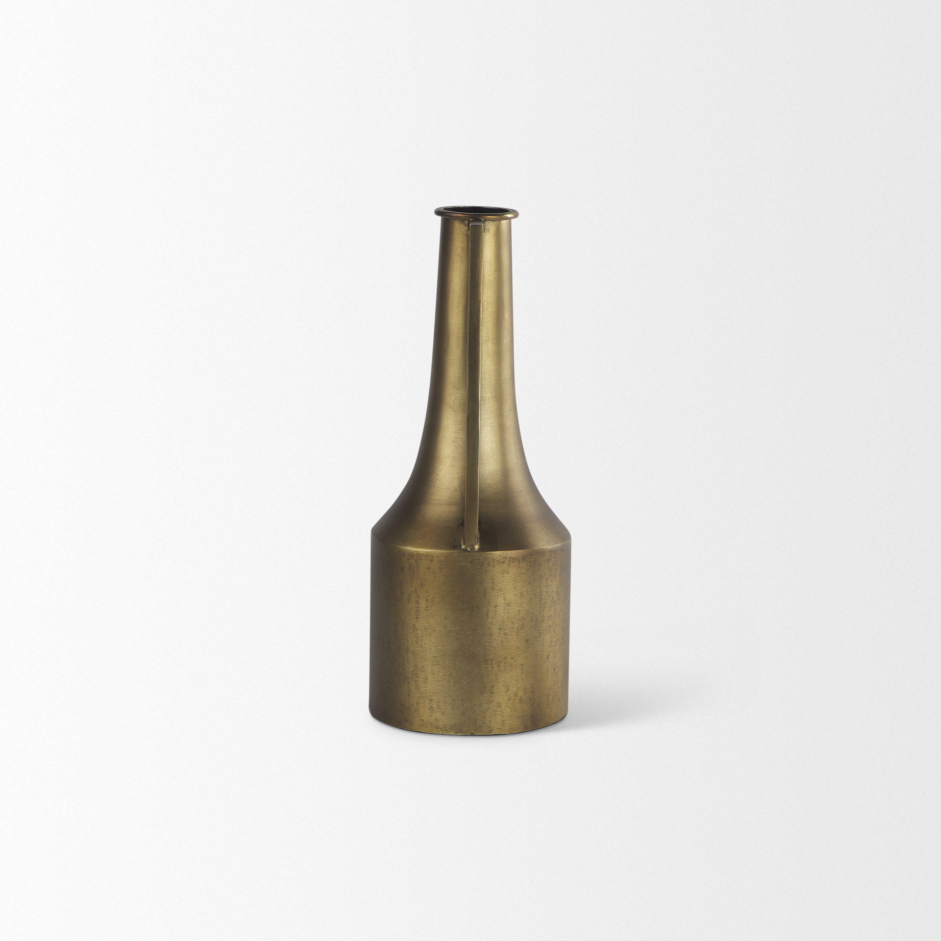 aubrey small 14.0h gold iron flower jug vase