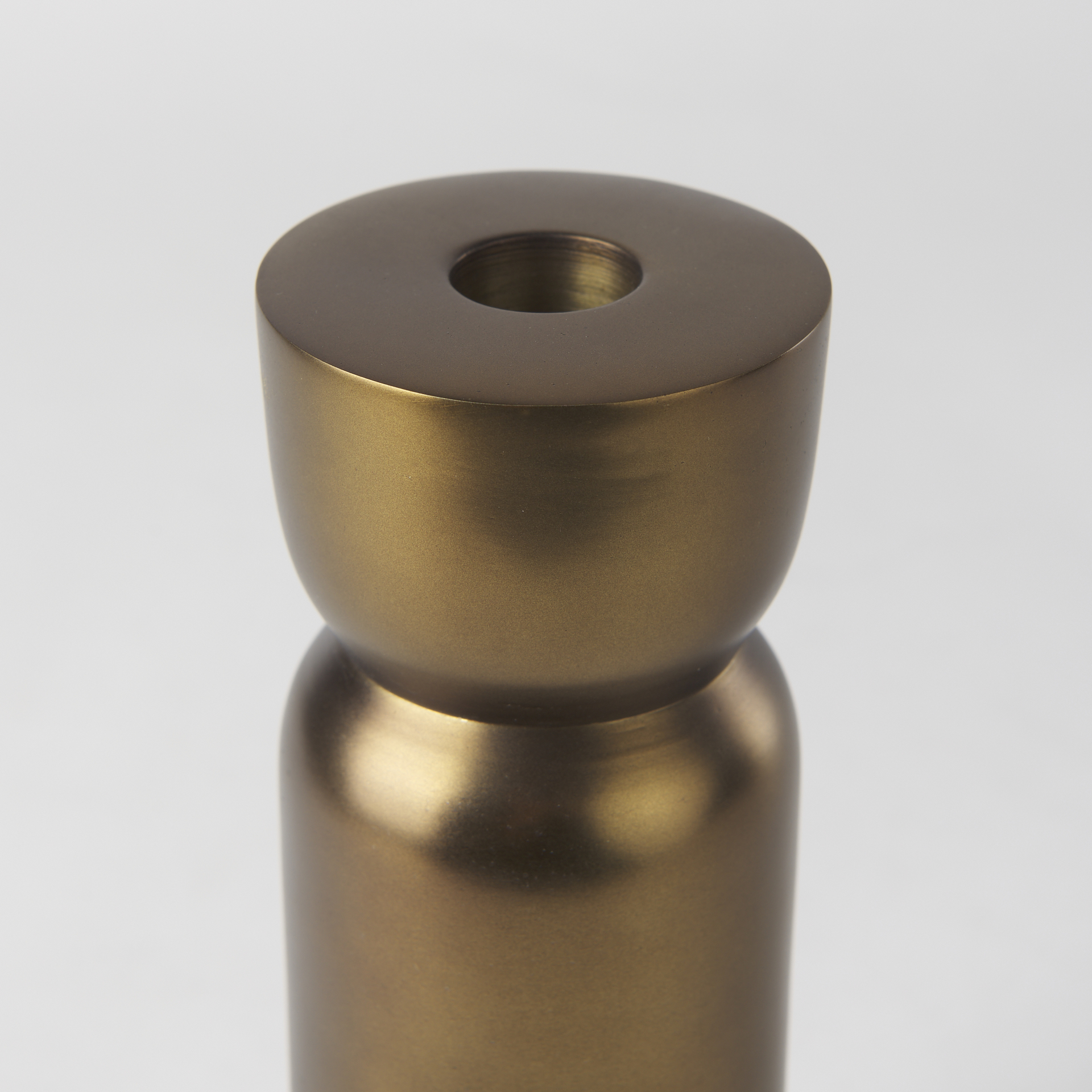 malta aluminum candle holder large