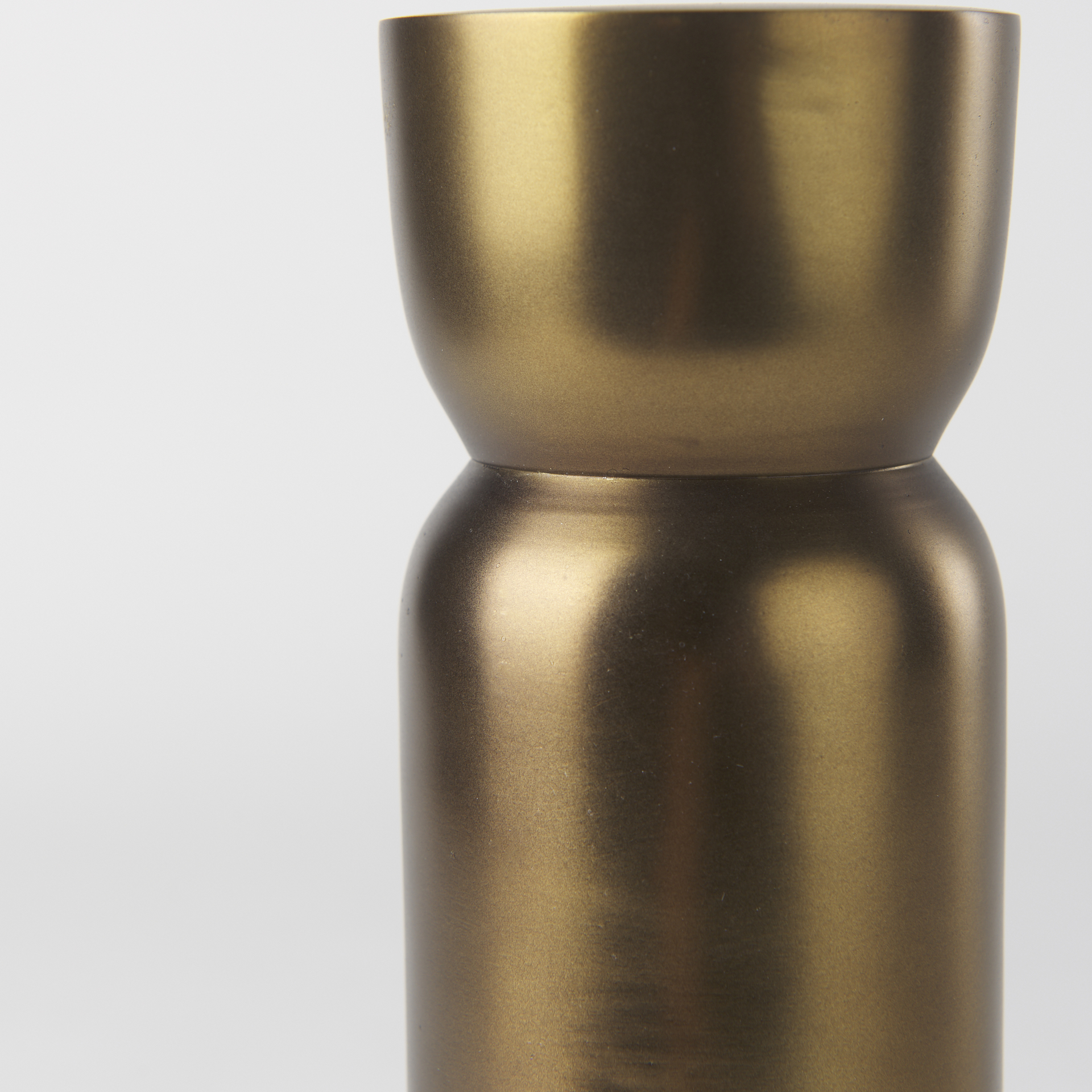 malta aluminum candle holder large