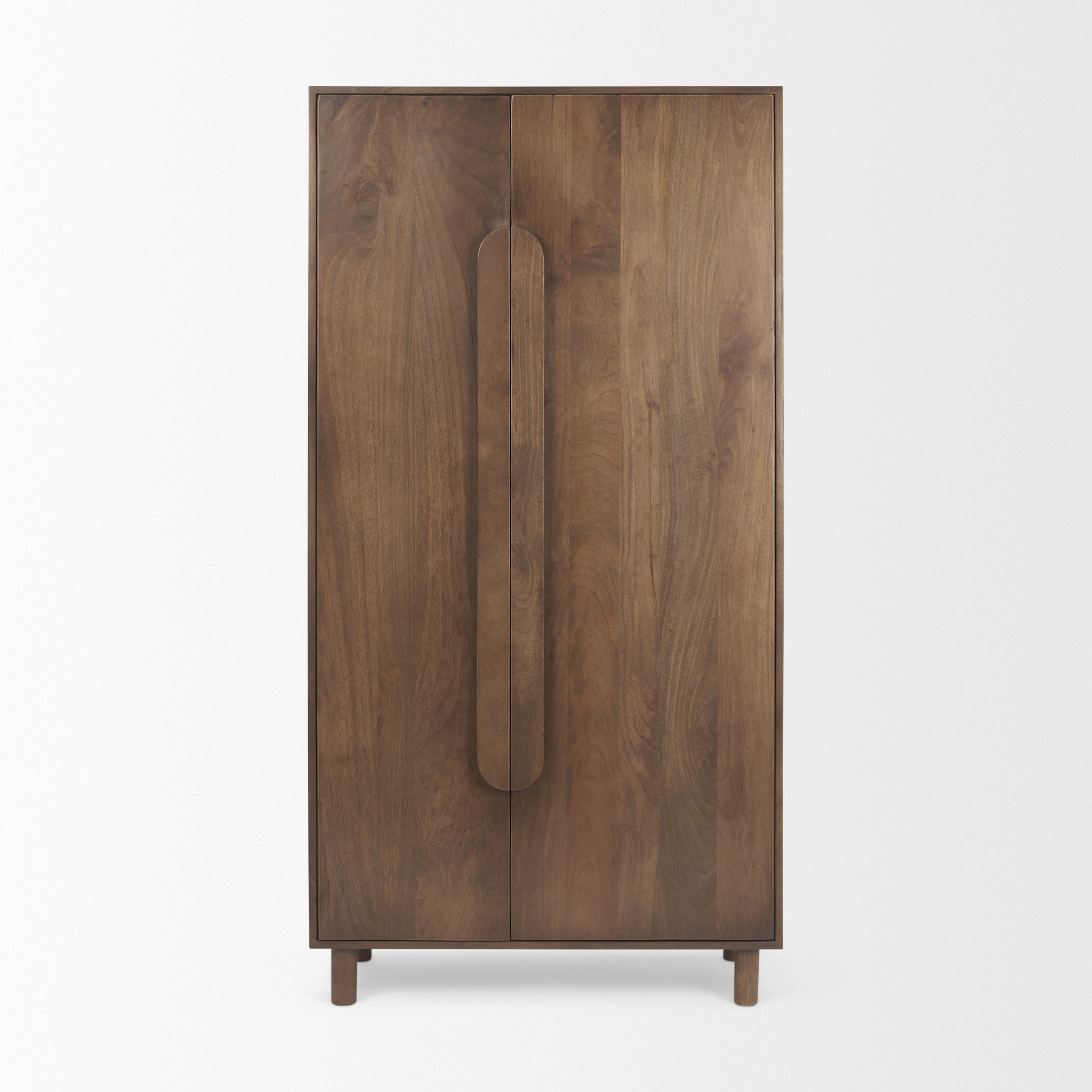 astrid 36.0l x 17.0w x 70.0h medium brown solid wood armoire
