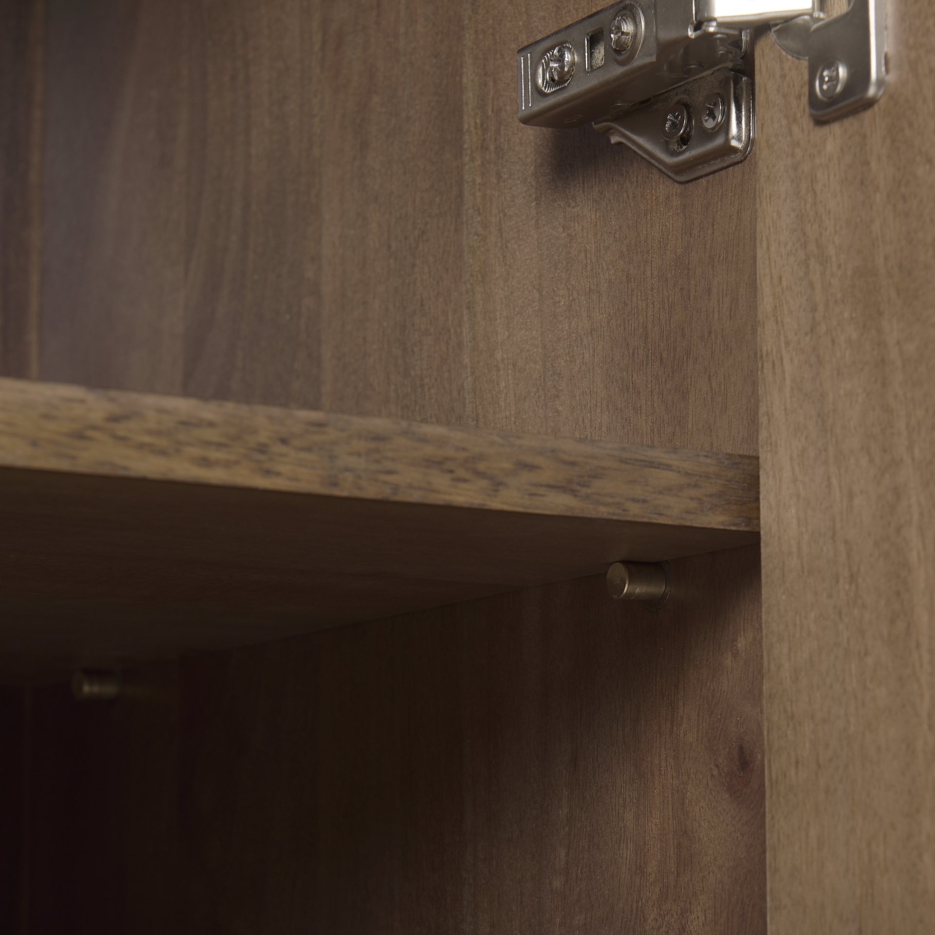 astrid 36.0l x 17.0w x 70.0h medium brown solid wood armoire