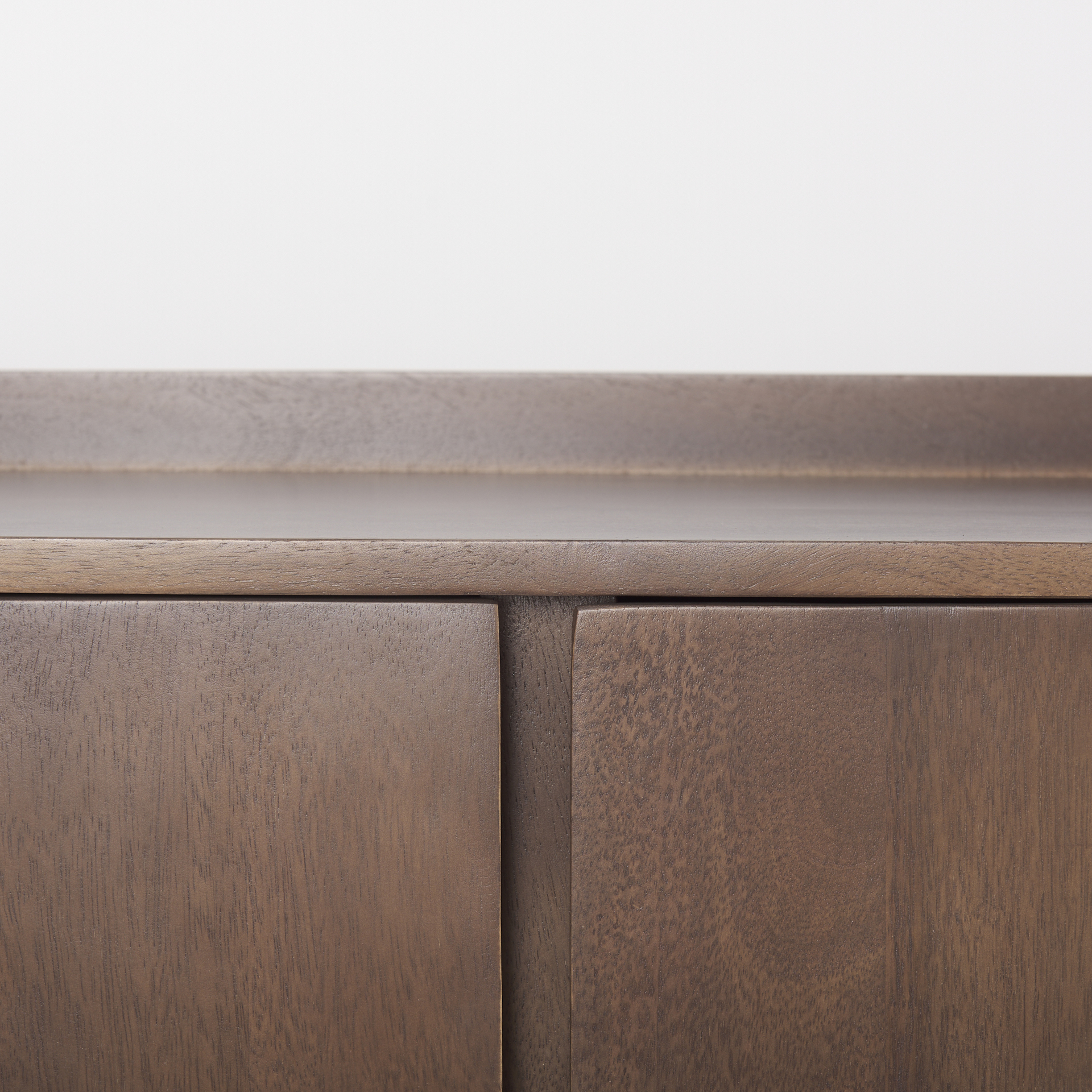 lillie medium brown wood 4 door tray top sideboard