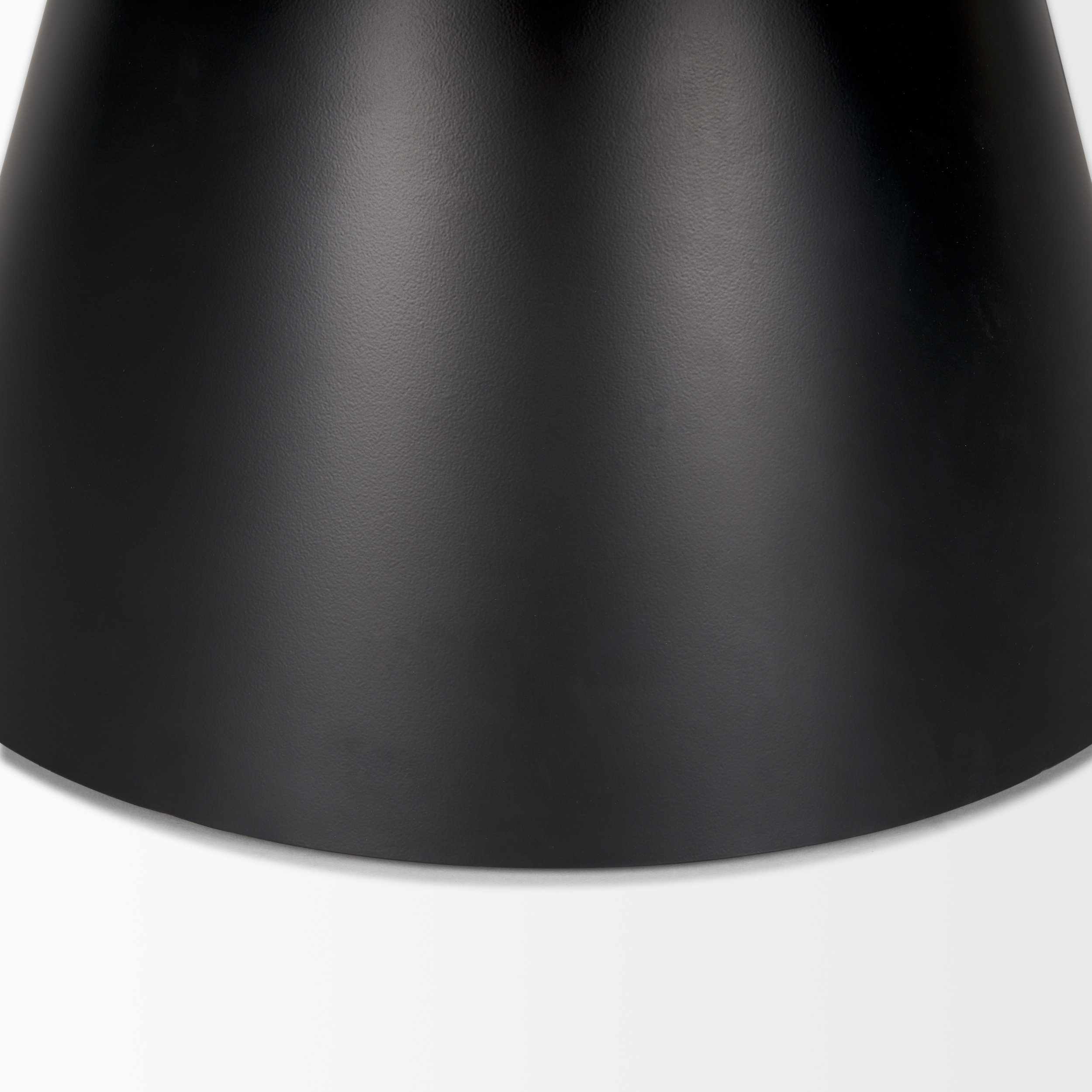mitchell 40.0l x 40.0w x 16.0h black metal pedestal base with brown wood top coffee table