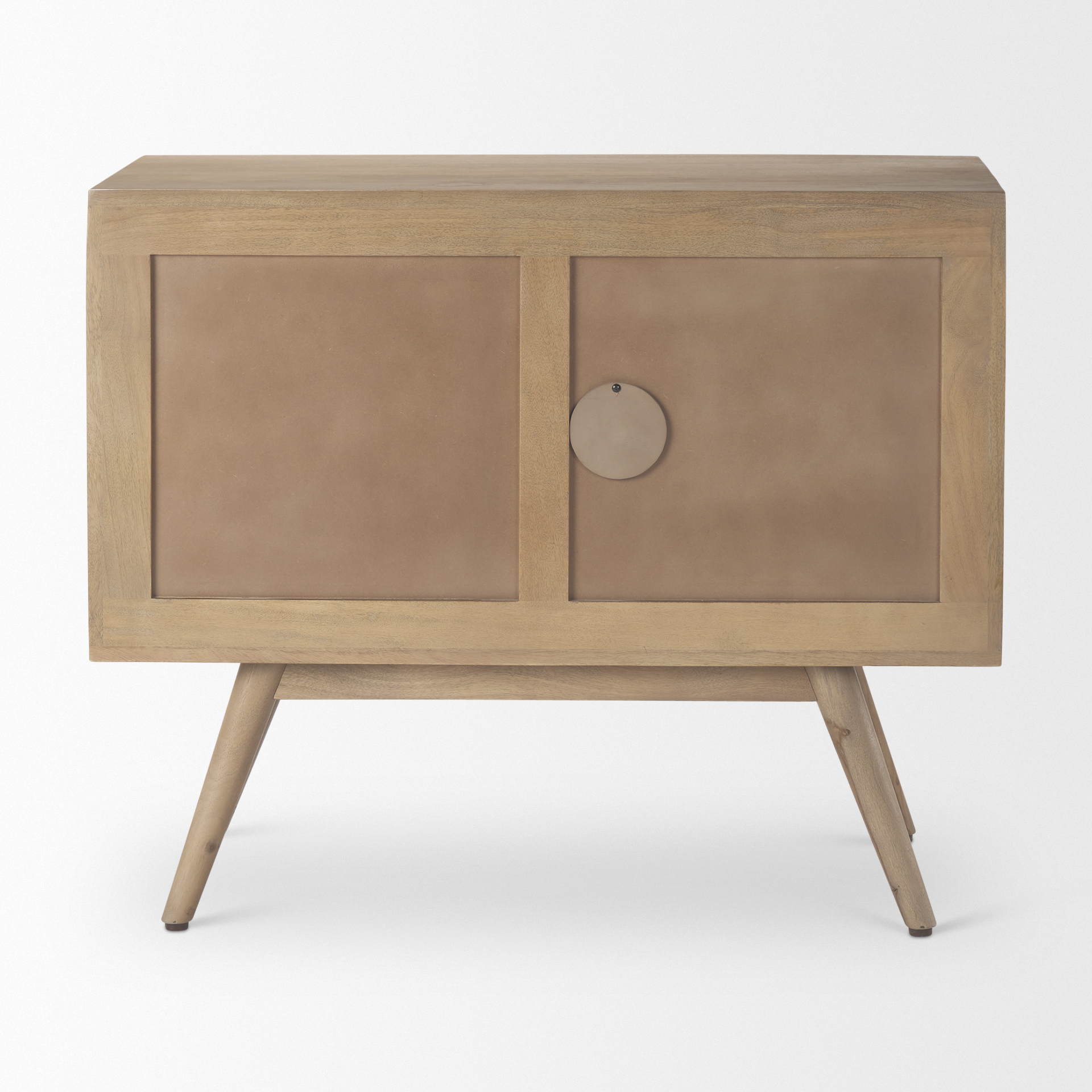 sable 37.0l x 17.0w x 30.5h light brown wood accent cabinet