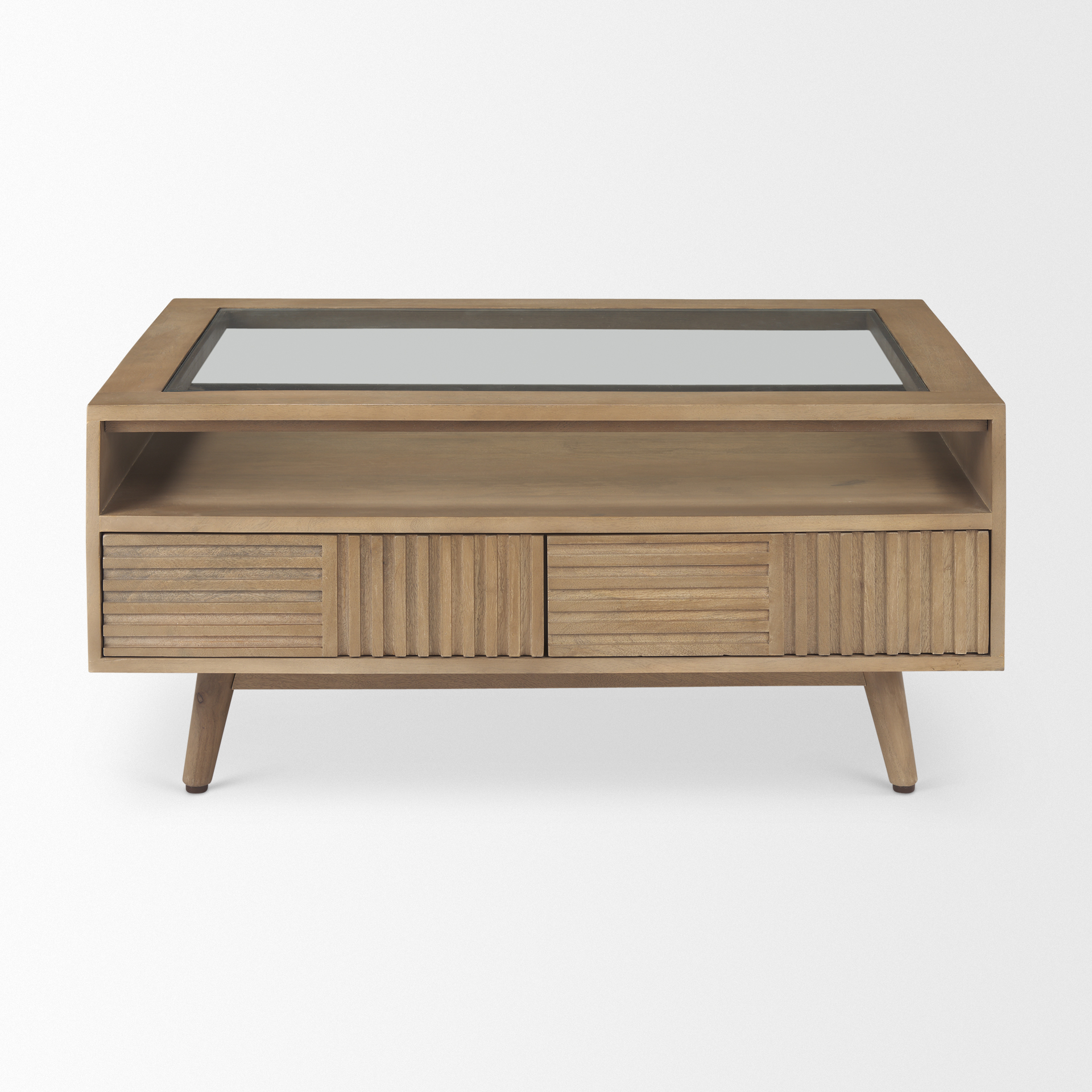 sable 38.0l x 27.0w x 18.0h light brown wood coffee table