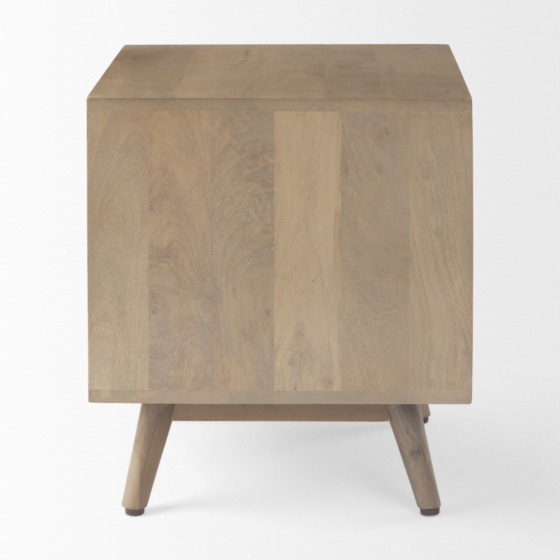 sable 19.0l x 19.0w x 21.5h light brown wood side table