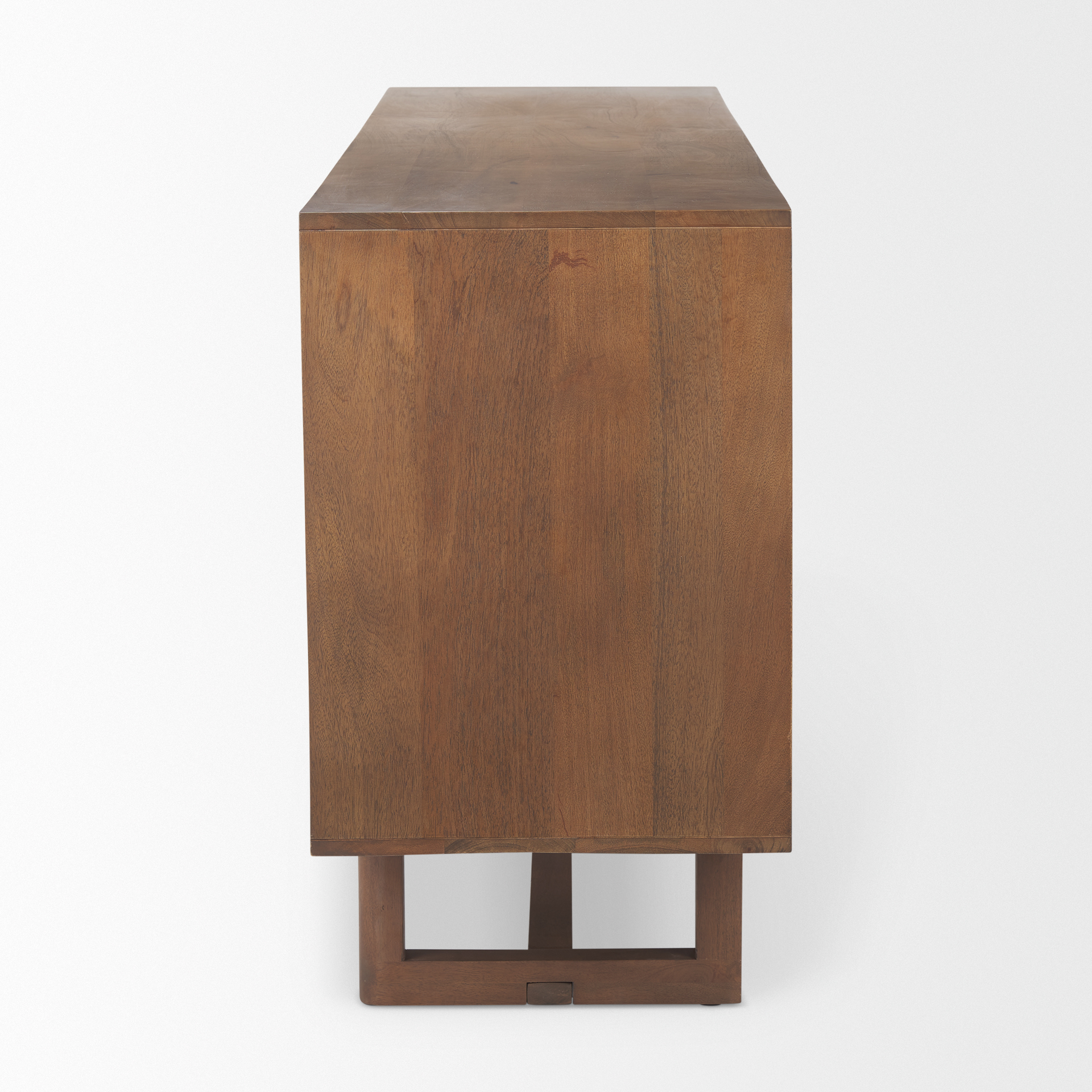 grier medium brown solid wood w/cane sideboard