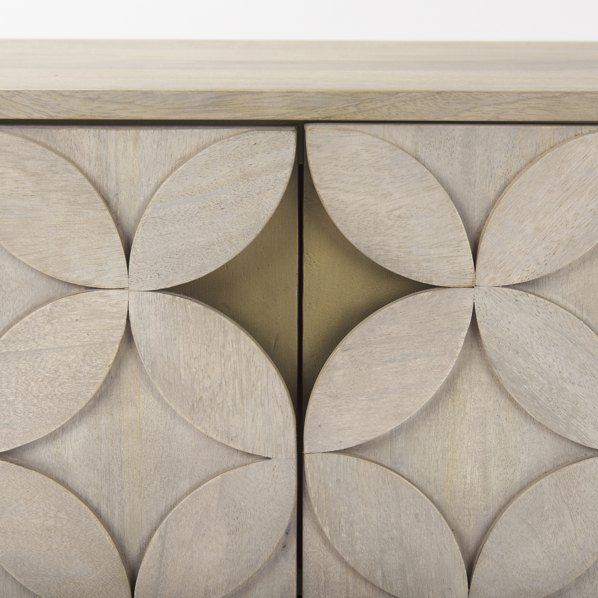 excelsior 36.0l x 18.0w x 32.5h light brown wood gold iron base accent cabinet