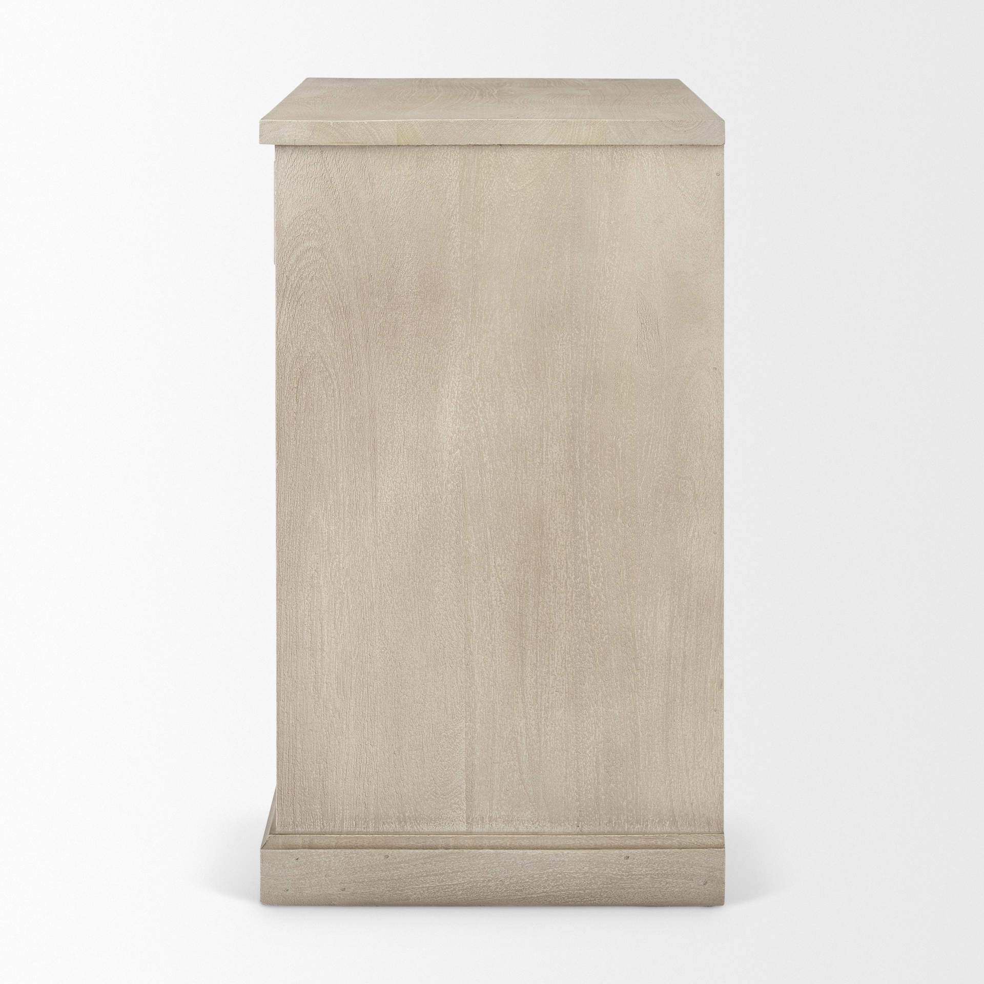 braxton 33.5l x 18.5w x 31.5h beige wood w/black accents 2 door accent cabinet