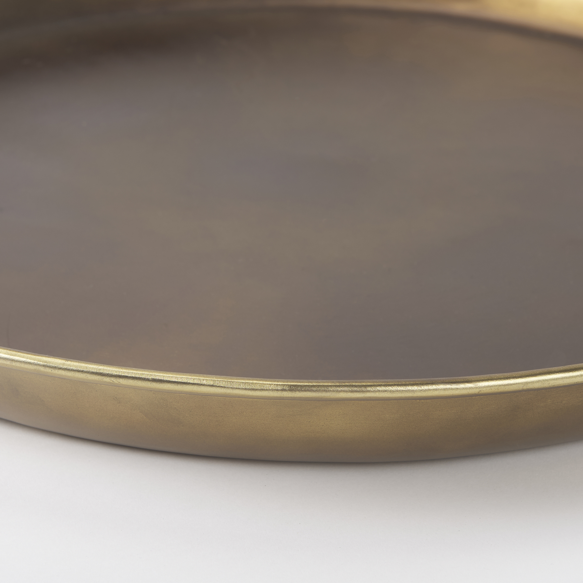 eagan 24.0l x 24.0w x 2.0h brass aluminium tray large