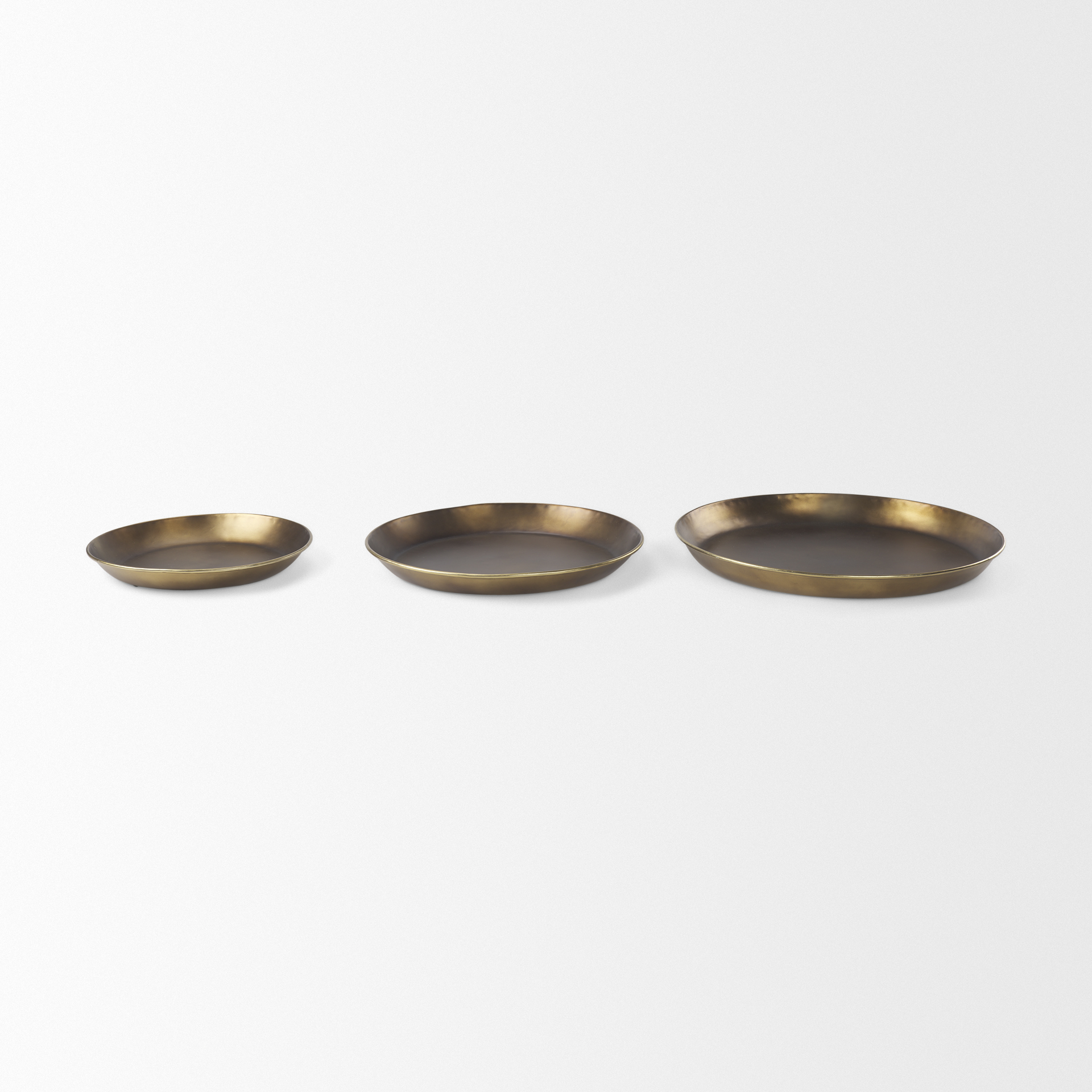 eagan 24.0l x 24.0w x 2.0h brass aluminium tray large