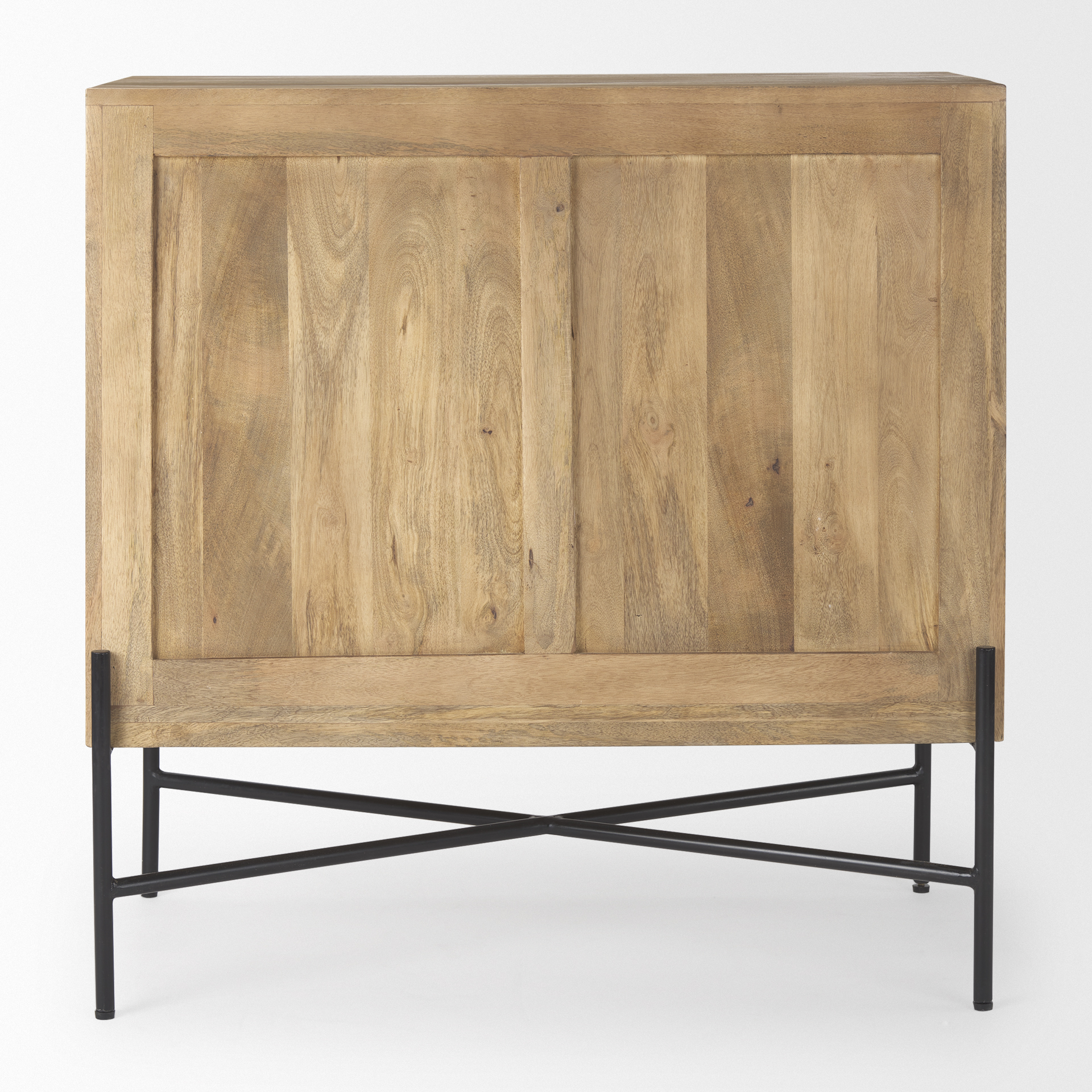 cairo 36.0l x 19.5w x 36.0h 2 door wood and metal cabinet