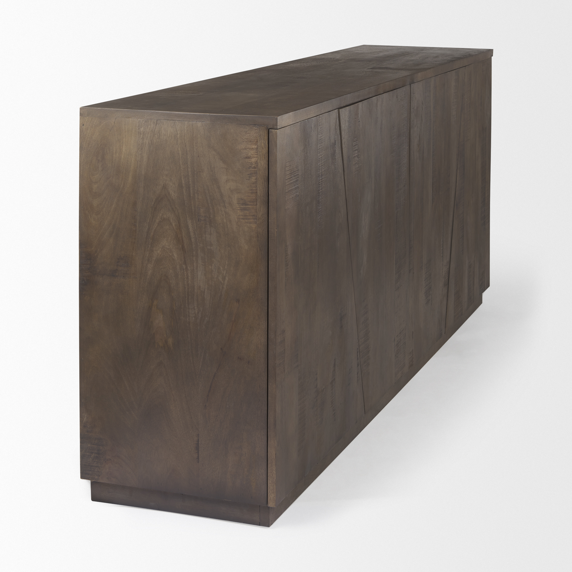 west 82.0l x 18.0w x 34.0h wooden angular sideboard